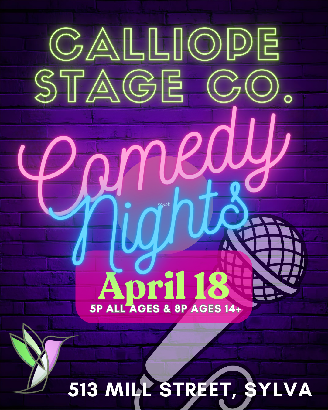 ALL AGES Comedy Night @ Calliope! 