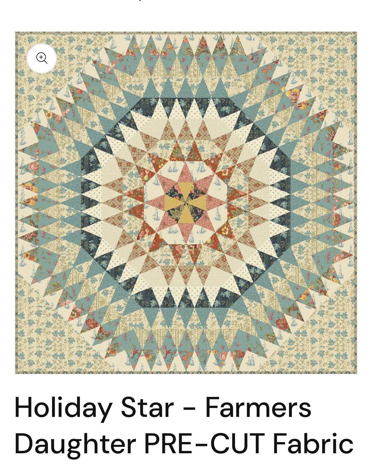 Holiday Star - Farmers Daughter Fabric Kit!