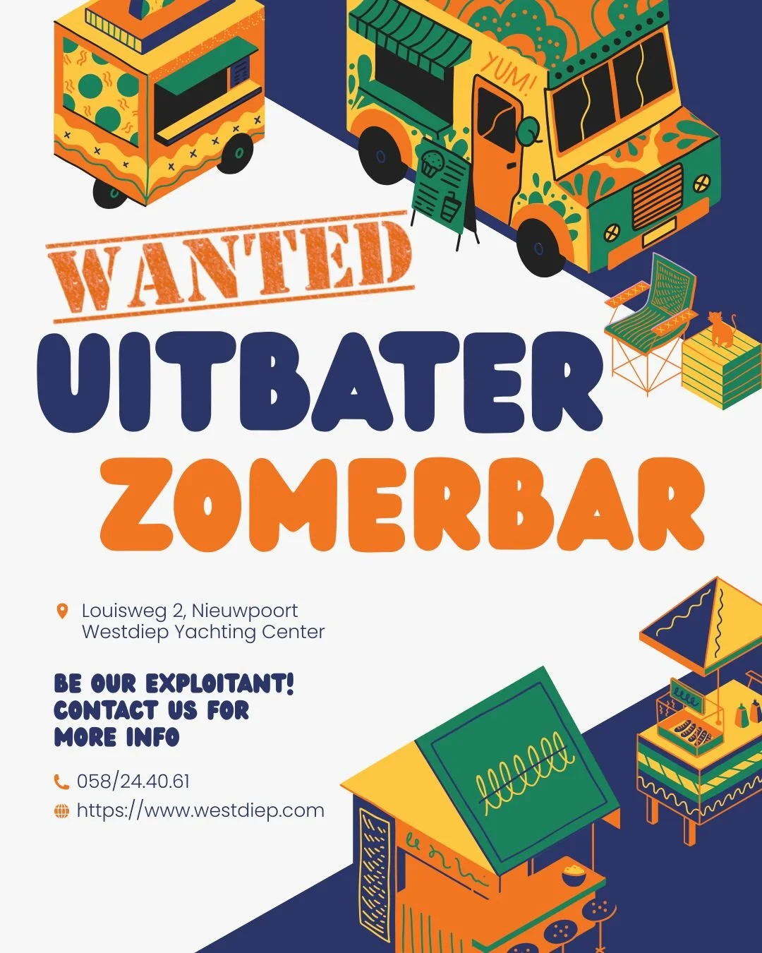 ☀️ 𝐙𝐢𝐧 𝐢𝐧 𝐞𝐞𝐧 𝐓𝐎𝐏𝐙𝐎𝐌𝐄𝐑 𝐚𝐚𝐧 𝐡𝐞𝐭 𝐰𝐚𝐭𝐞𝐫? 🍹🌊
Wij zoeken een leuke en ondernemende uitbater voor onze pop-up zomerbar ✨

👉 Ben jij creatief, enthousiast en klaar om van zomer 2026 een knaller te maken?
👉 Heb je een concept m