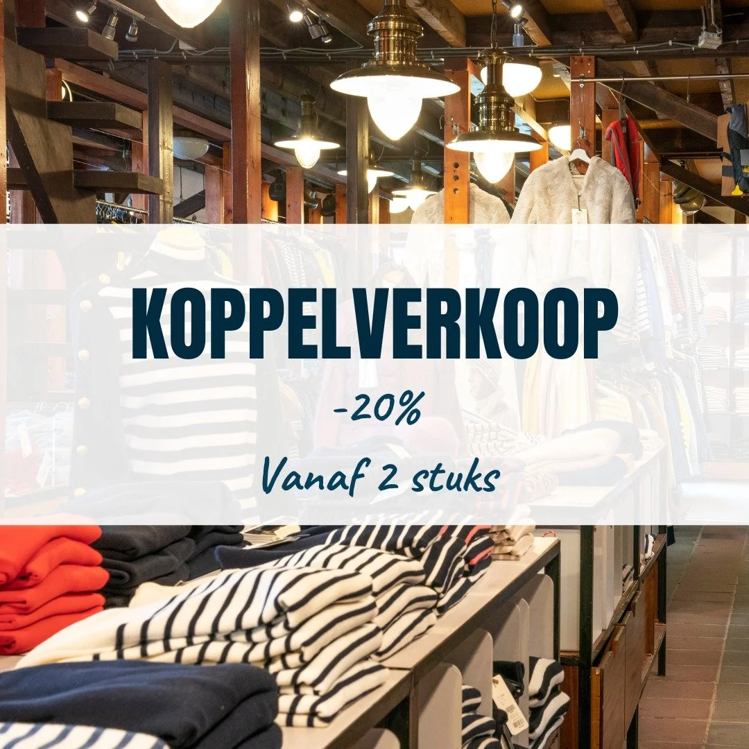 𝐊𝐨𝐩𝐩𝐞𝐥𝐯𝐞𝐫𝐤𝐨𝐨𝐩!
Koop 2 stuks met oranje bol of meer en ontvang 20% korting op je aankopen 🙌🛍
-------------------------
𝐕𝐞𝐧𝐭𝐞 𝐜𝐨𝐮𝐩𝐥&eacute;𝐞!
Achetez 2 articles avec boule orange ou plus et profitez de 20% de remise sur vos ac