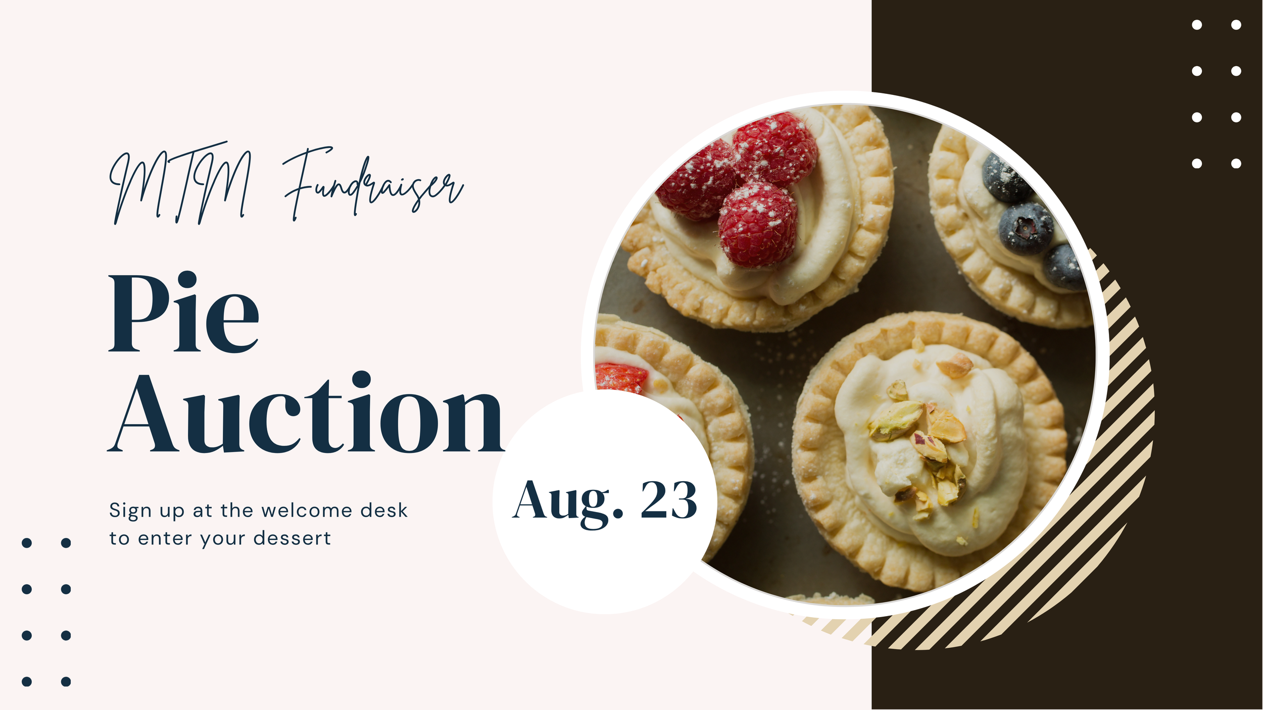 MTM Pie Auction Fundraiser