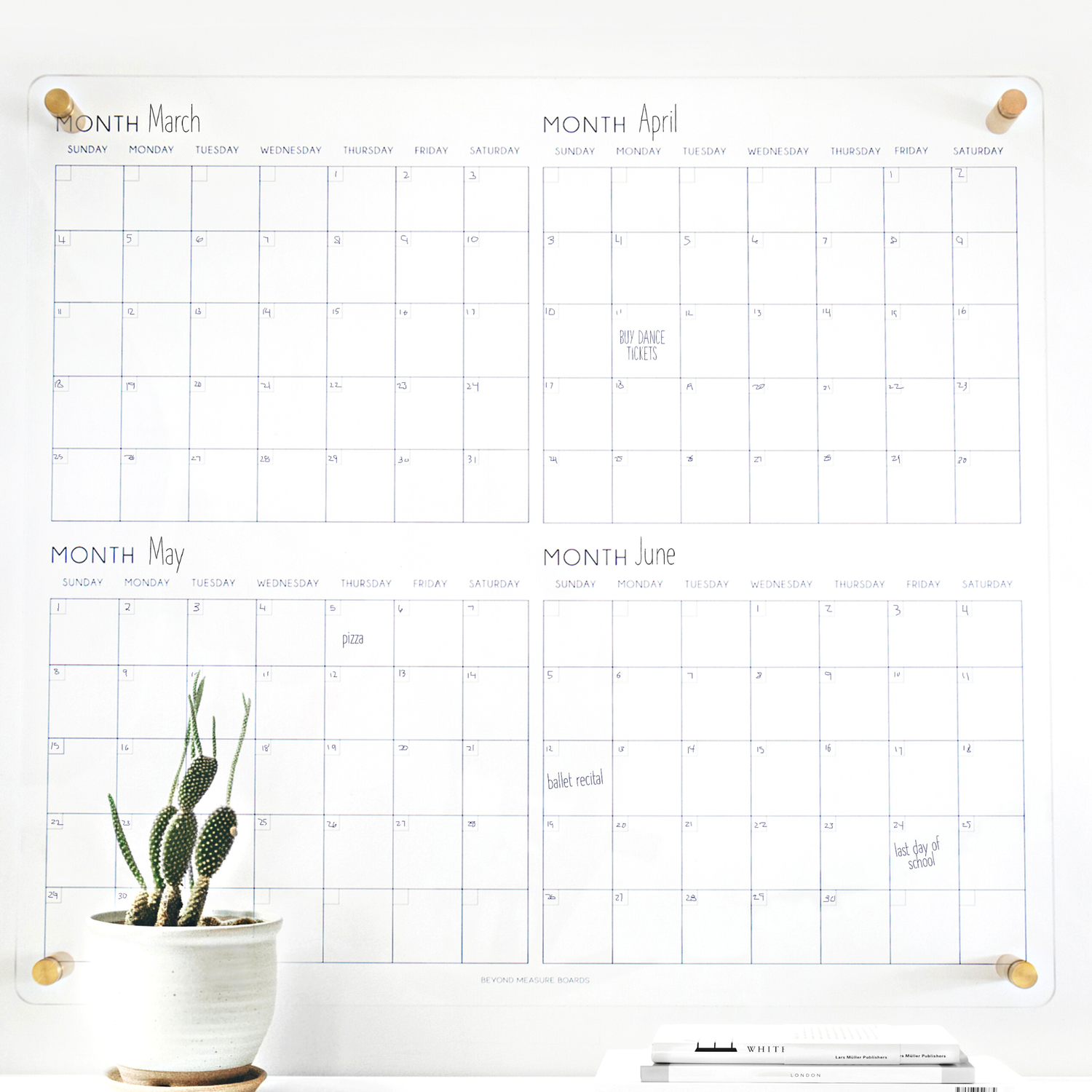 Premium Acrylic Calendar - Classic — Beyond Measure is based in