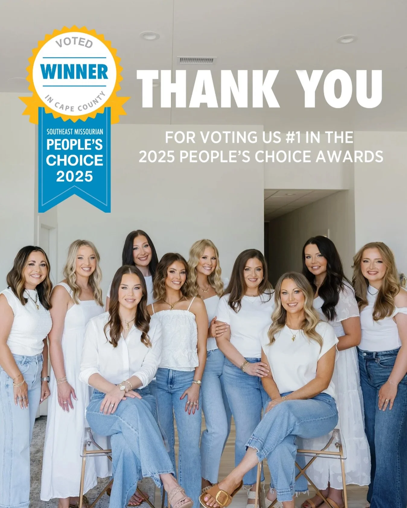Pinch us, we&rsquo;re dreaming! ✨💌

West Em Medical Spa has officially been voted #1 in the People&rsquo;s Choice for Southeast Missouri&rsquo;s top medical spa and we feel truly honored! 

From the very beginning, our goal has been to create a spac