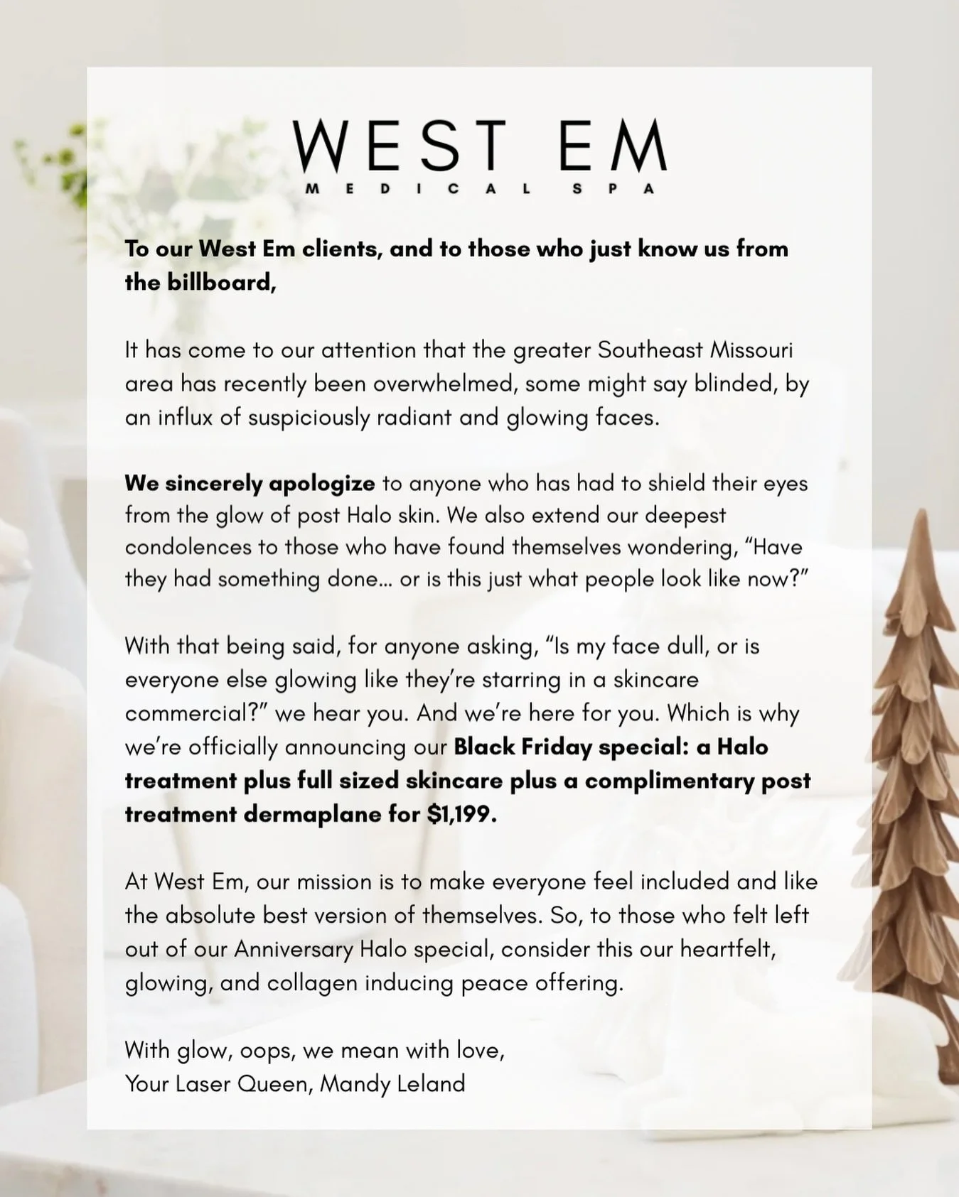 11.24&ndash;12.1 your Halo moment is coming ⭐️