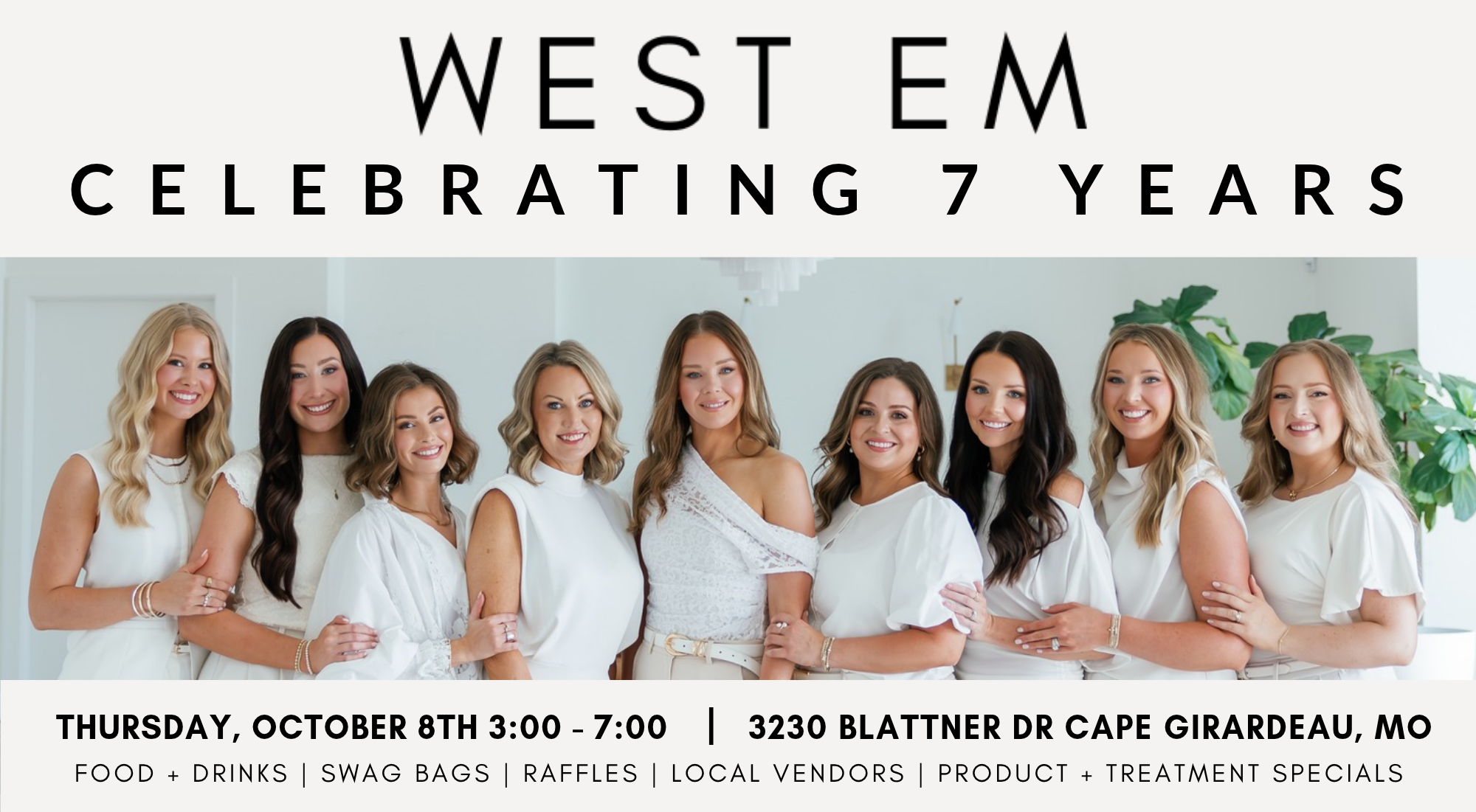 West Em Medical Spa team in Cape Girardeau, Missouri, featuring the medical spa’s professional aesthetic and skincare providers.