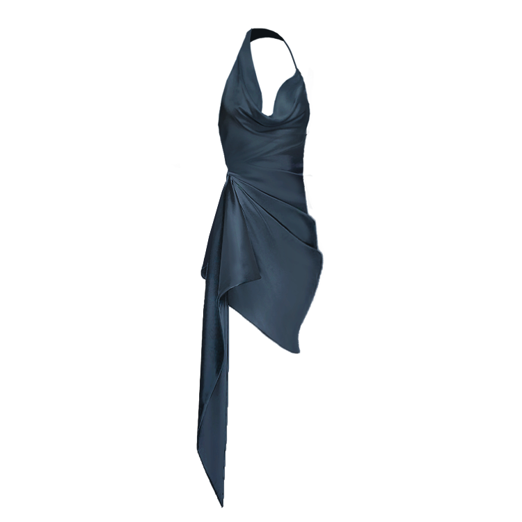 canna silk dress Retrofte Women's Marzanna Silk Dress - Shell Foulard