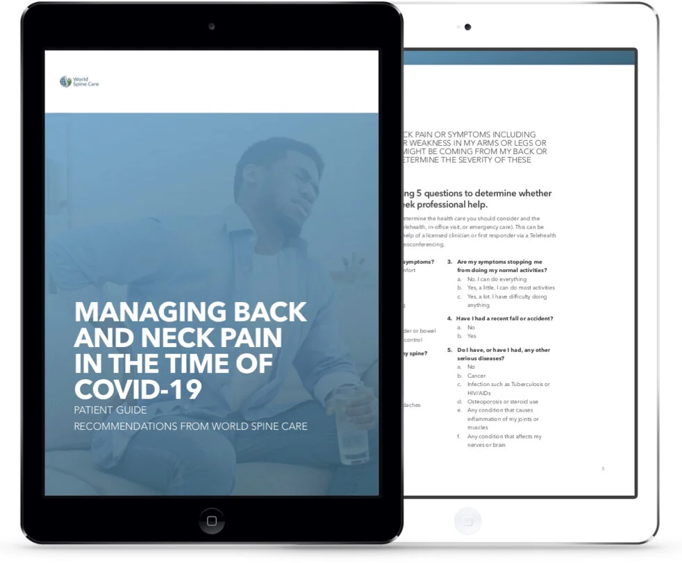 The webpage for the COVID-19 guides for managing back and neck pain has been accessed over 5,000 times in the past 10 months.
