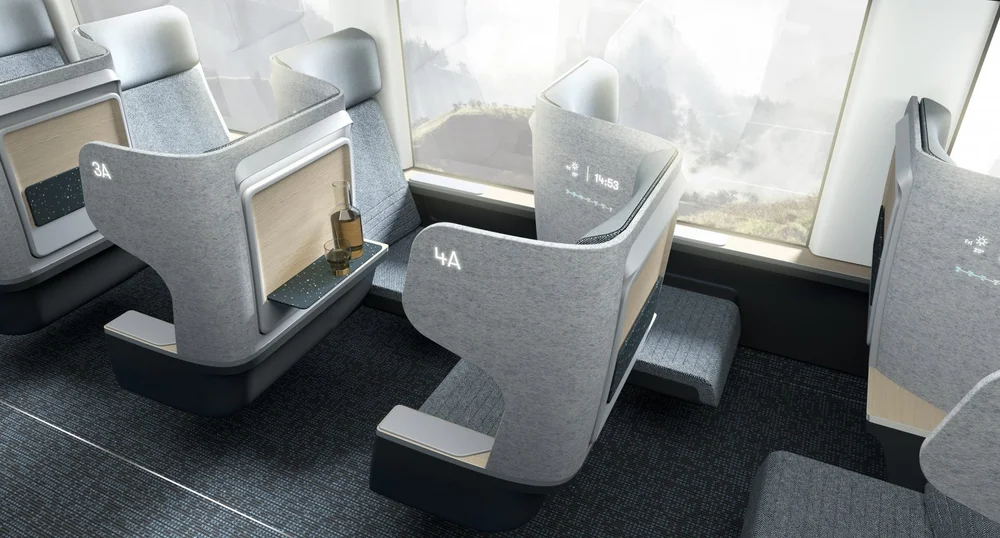 "New era of train seating", N+P
