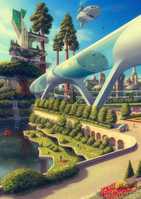 "Eco City", Evgeny Kazantsev (via ArtStation)