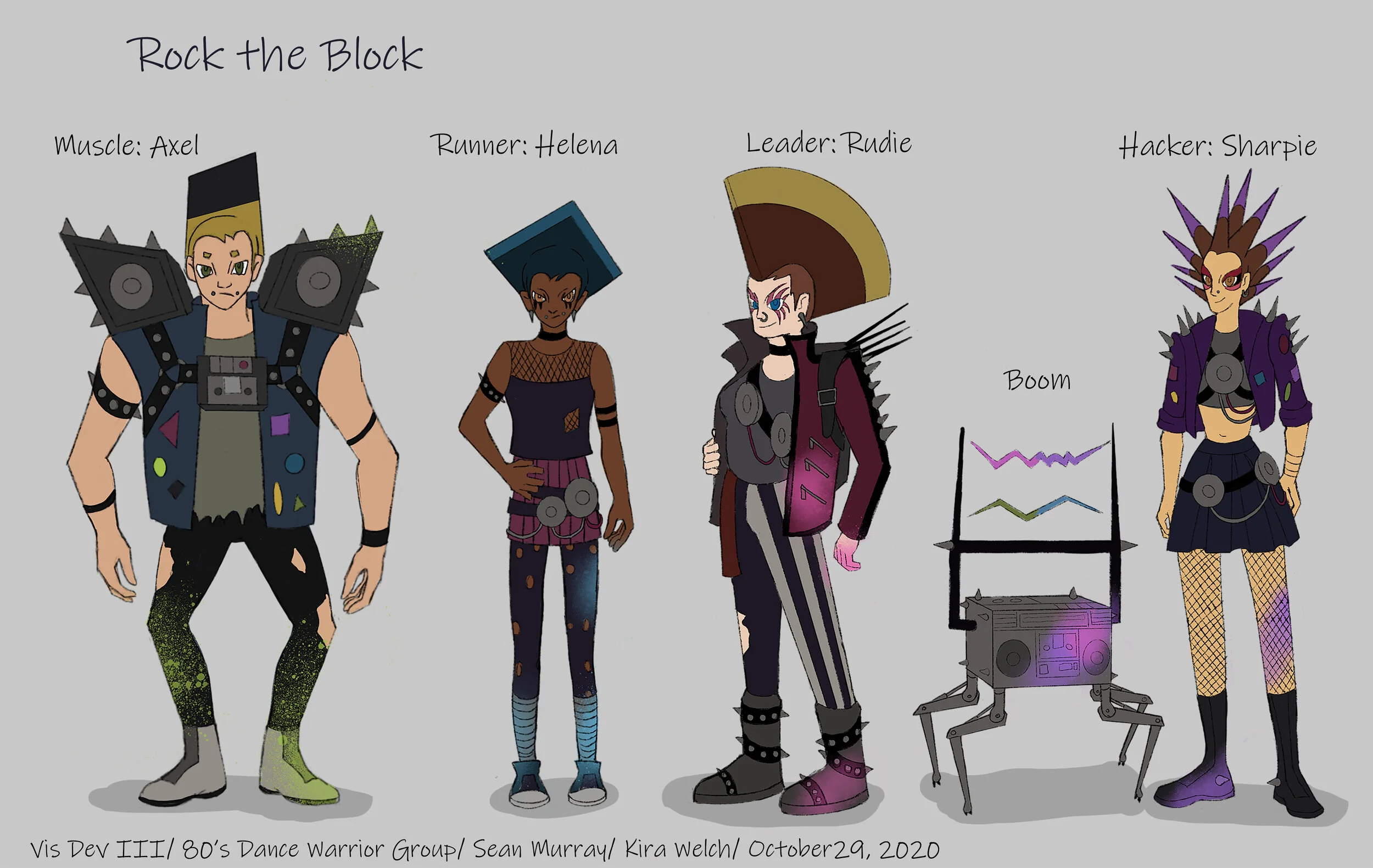 Rock the Block Character Lineup 