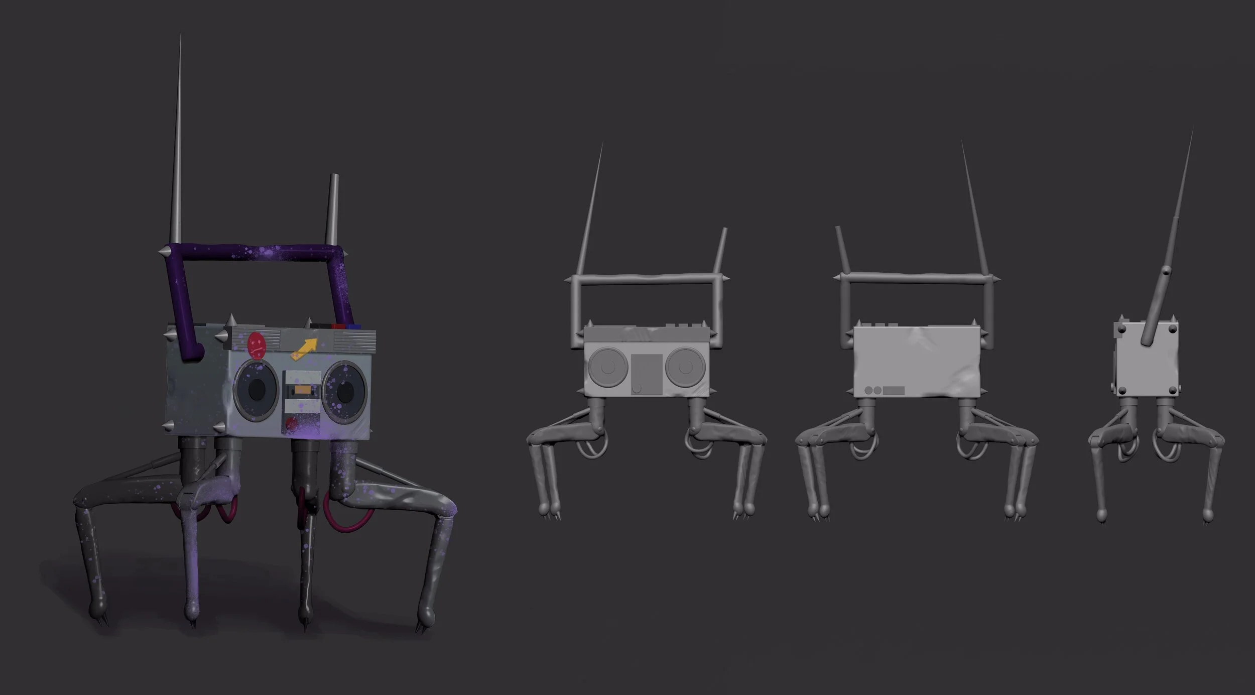 “Boom” Bot 3D Model