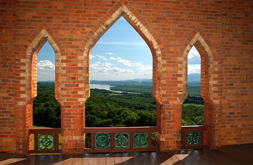  View of the Hudson River and Catskills from the Bell Tower at Olana 
