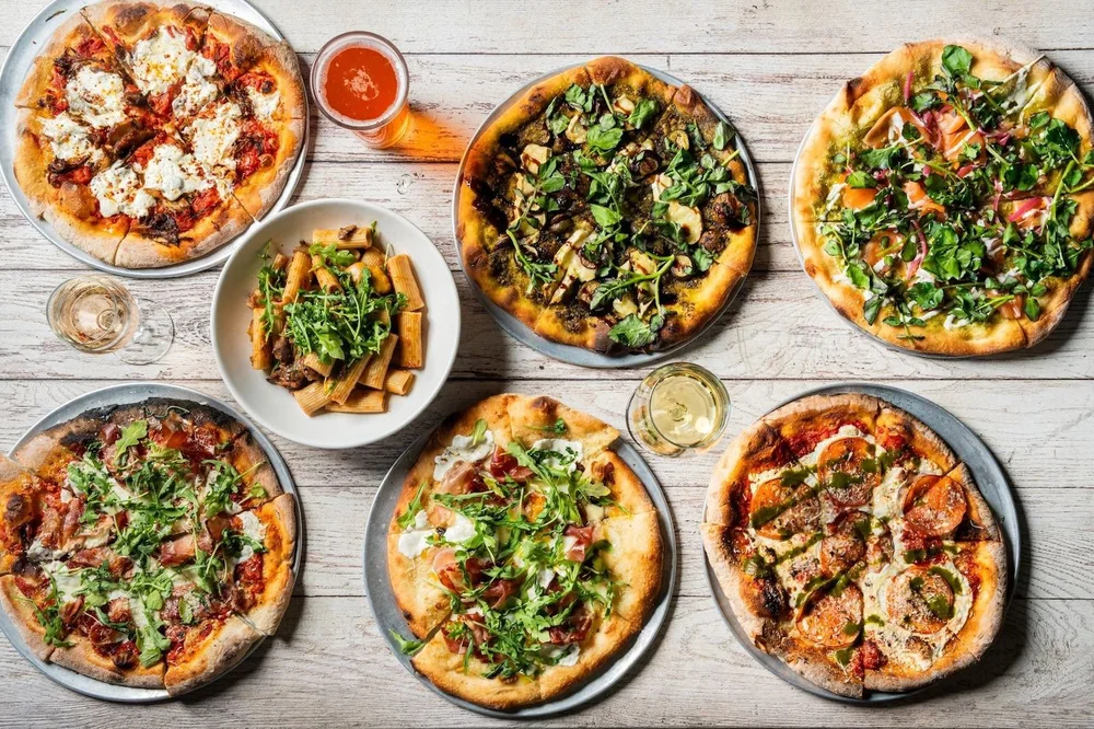 The Menus Feature 5 Dinner Pizzas and 2 Brunch Pizzas