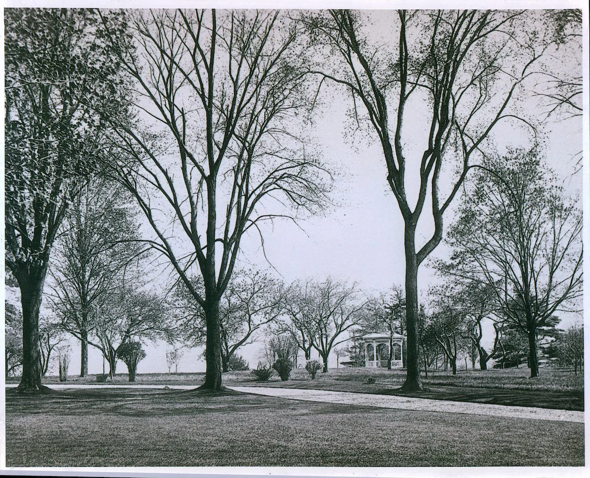 Vintage Photo of a Gazebo Among the Trees