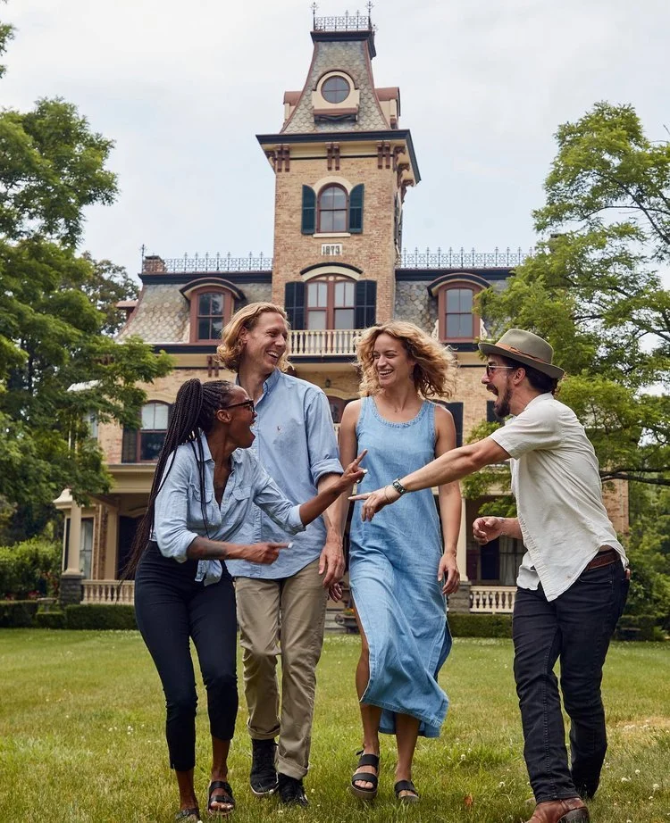 Small Group in Front of Edgewood