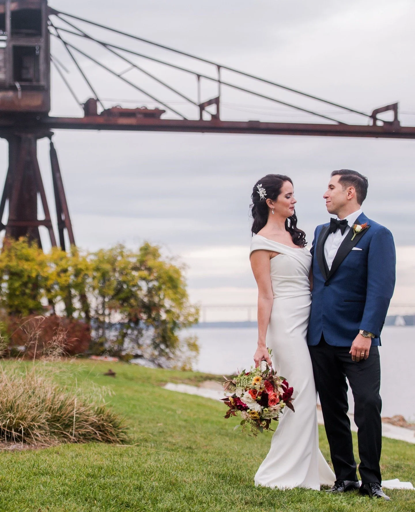 Fall on the Hudson makes the perfect backdrop. Golden leaves, crisp air, and riverside views for a wedding you&rsquo;ll never forget.⁠
⁠
See more venue spaces available year-round at the link in bio.⁠
⁠
#HuttonBrickyards #HudsonValley