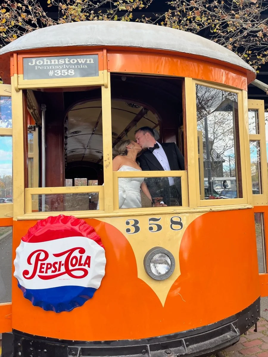 On bus-pepsi sign-Jillian-Wedding.jpg