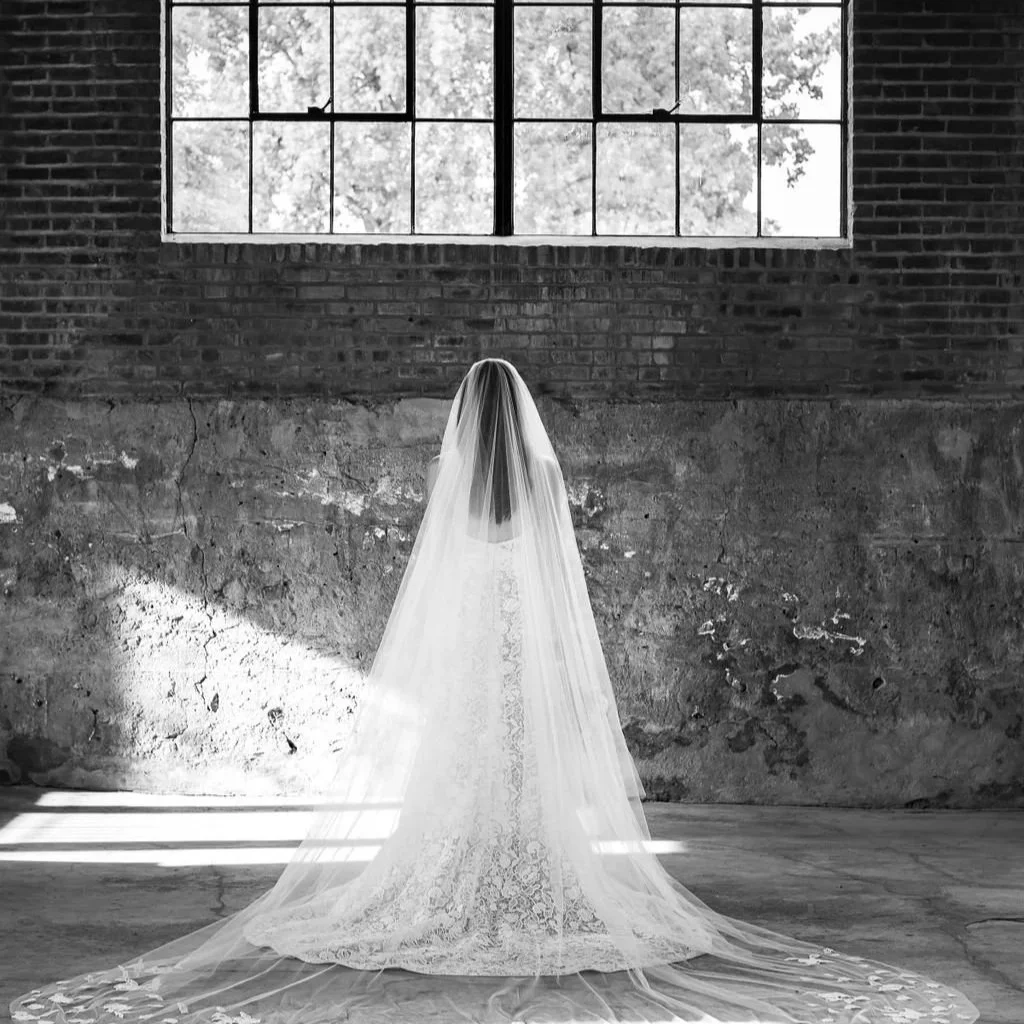  The view from behind the gorgeous wedding dress at Hutton Brickyards 