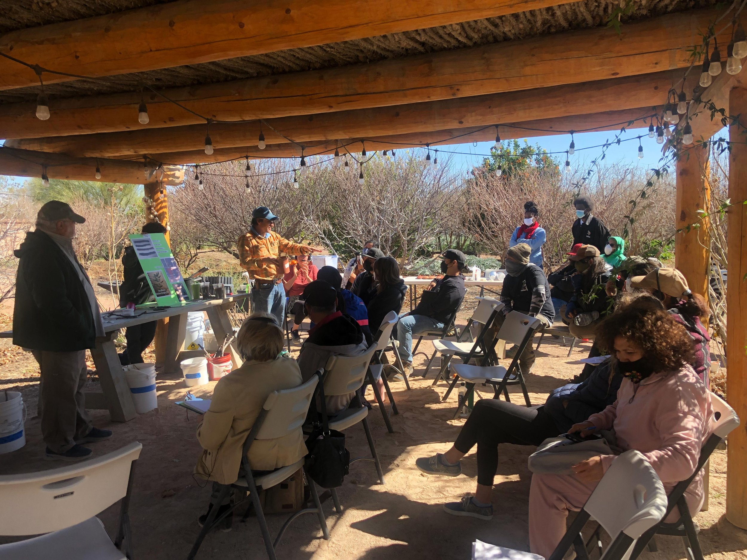 2022 Feb 22 - Pruning propagation workshop, Jesus Garcia, Norm, Community Food Bank, Las Milpitas, Flowers & Bullets, San Xavier Coop, Urban Forest Project - IMG_3296.jpg (KP).jpg