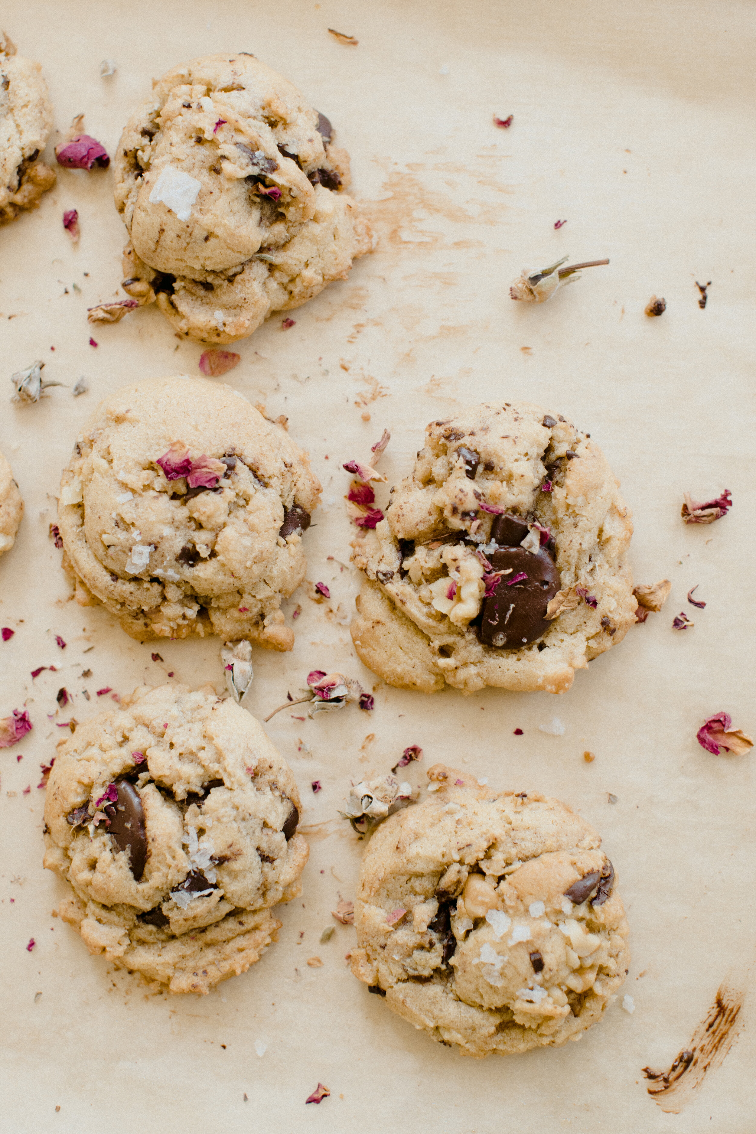 Rose Walnut Chocolate Chip Cookies from Wild Sweetness — Coco et Sel