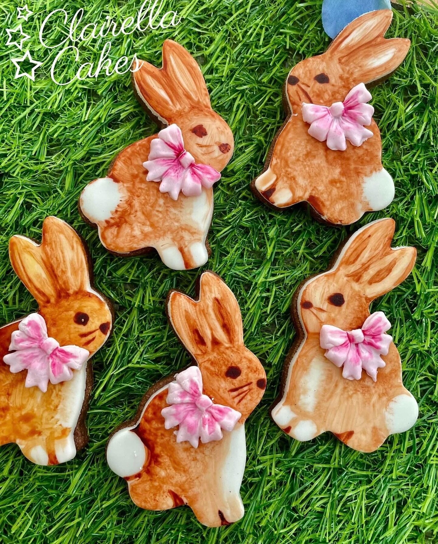 Did you know that a group of Bunnies is called a &ldquo;Fluffle&rdquo;? I think that&rsquo;s my new favourite word - Don&rsquo;t you just love the English language! 
Well here&rsquo;s a Fluffle of Hand Painted Chocolate Bunny Cookies - I made so many