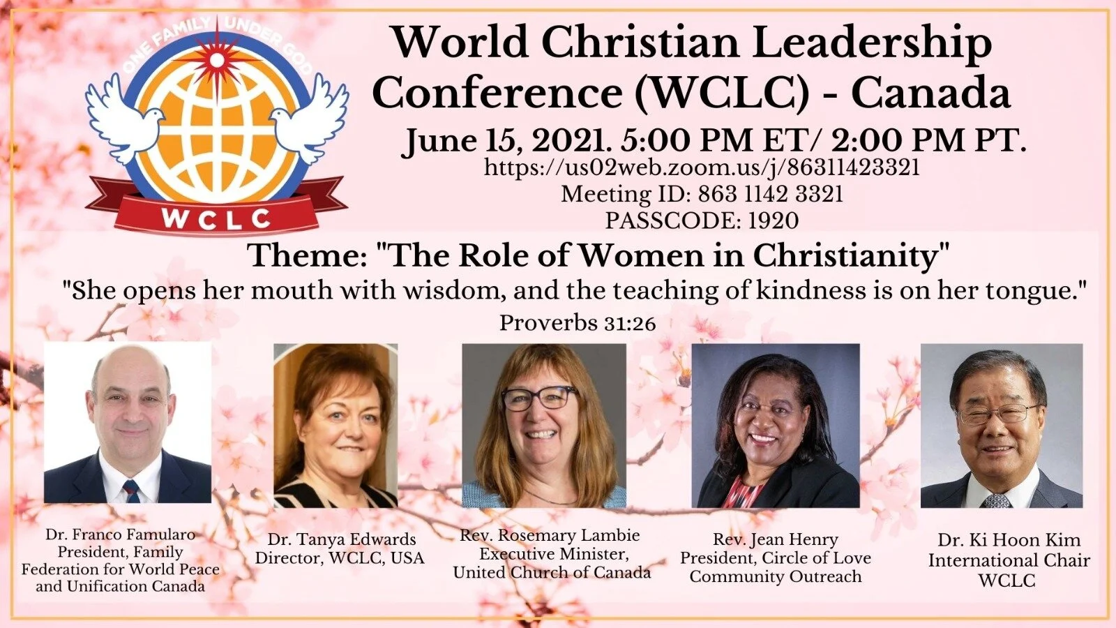 WCLC - Canada Prayer Meeting