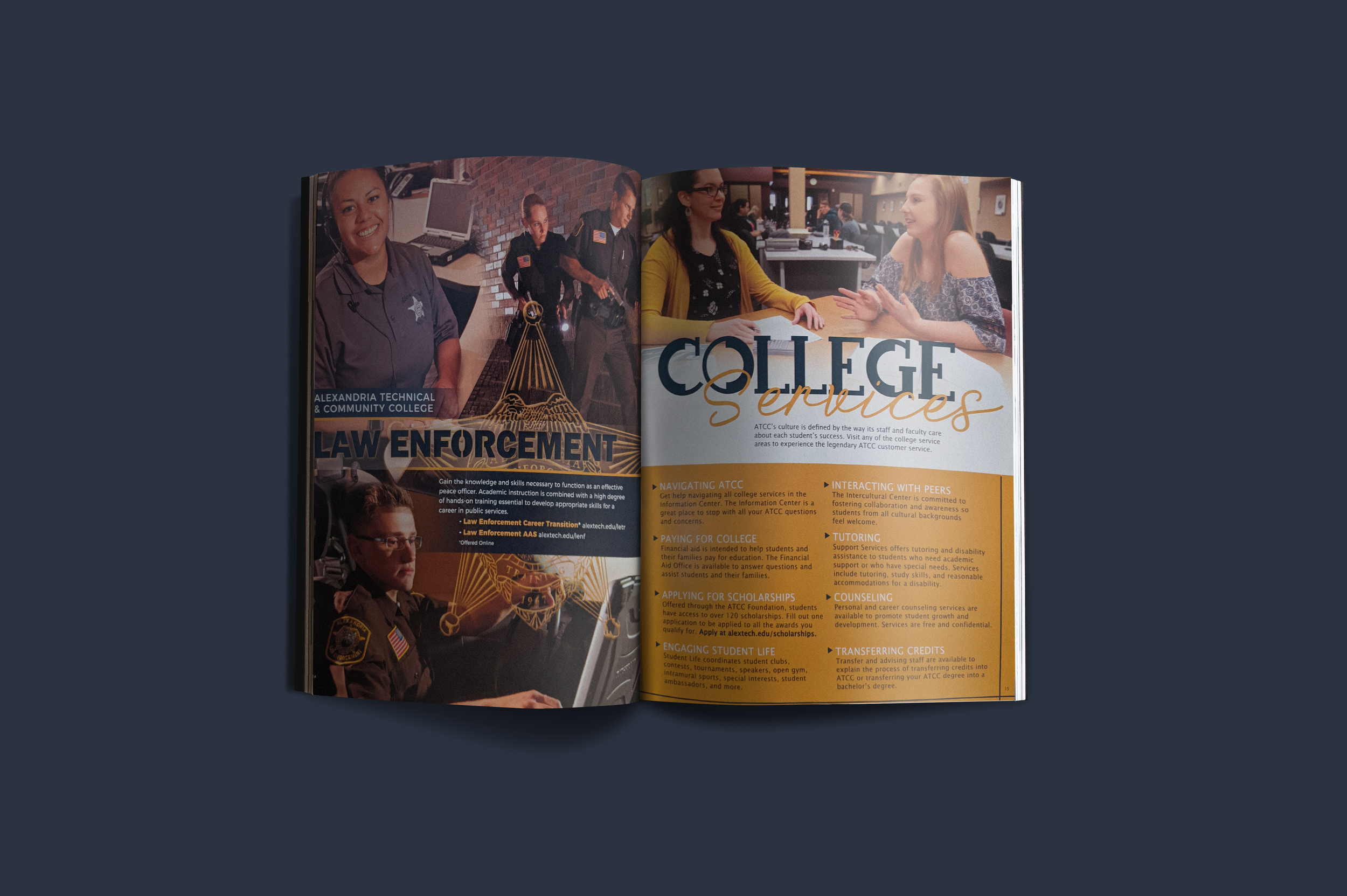 College View Book Spreads
