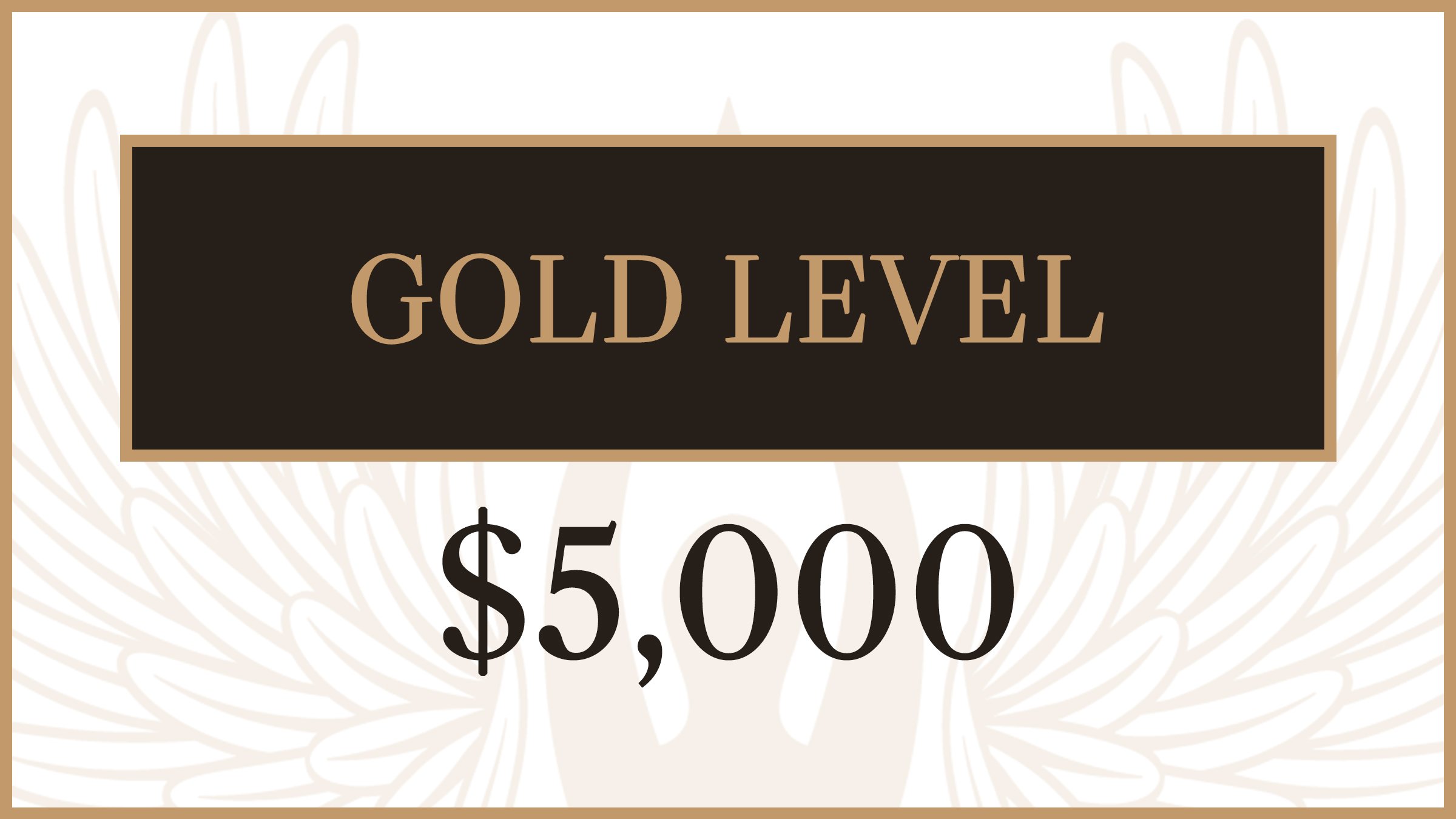 Angels In The Wings – GOLD LEVEL