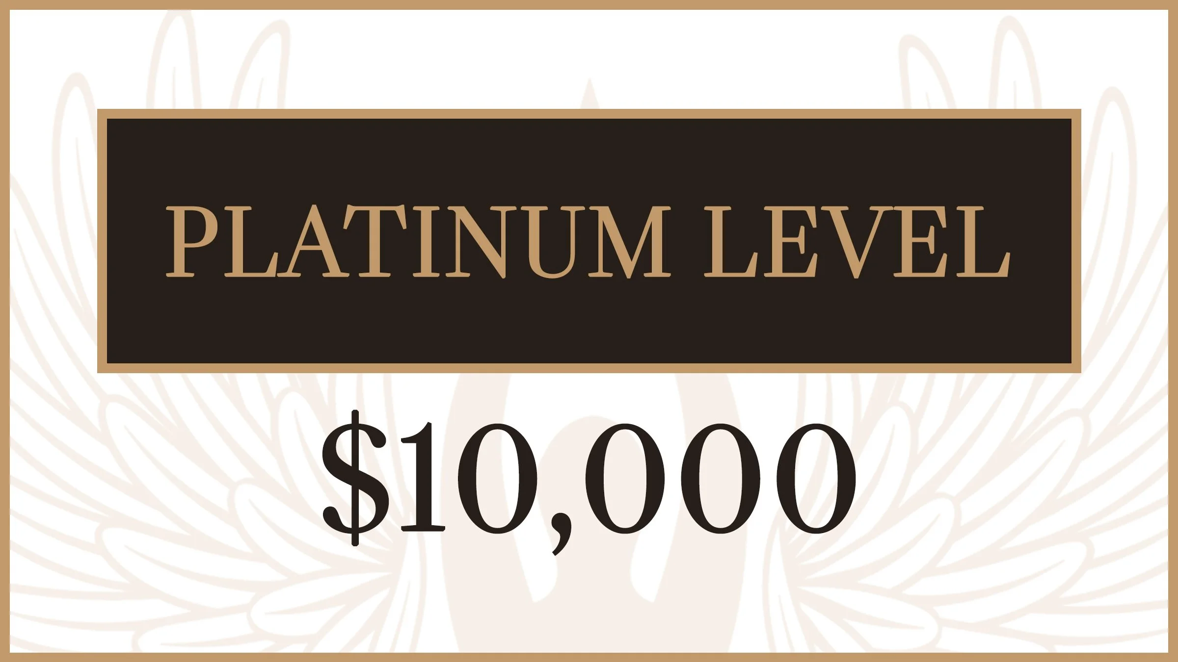 Angels In The Wings – PLATINUM LEVEL