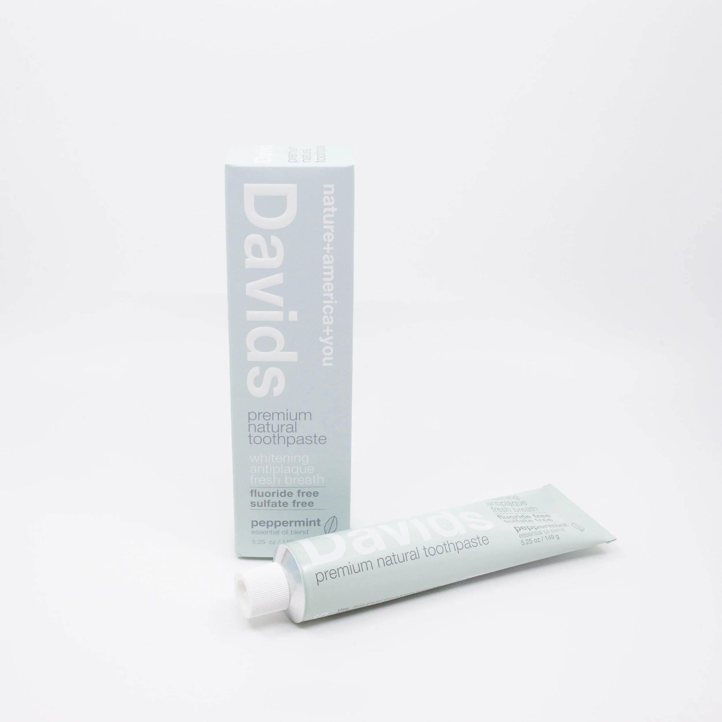Davids Premium Natural Toothpaste - Peppermint
