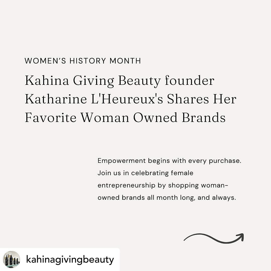 Wow! Thank you Katharine and @kahinagivingbeauty 🩷

Posted @withregram &bull; @kahinagivingbeauty Happy Women&rsquo;s History Month! 

As we celebrate the achievements and contributions of women throughout history, let&rsquo;s also shine a spotlight