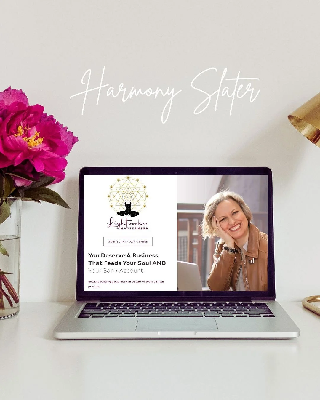 I’ve had the huge joy of working with Harmony Slater (harmonyslater.com) again - this time to create a new webpage for one of her latest and most amazing offerings: The Lightworker Mastermind.
I highly recommend checking this out asap (it star