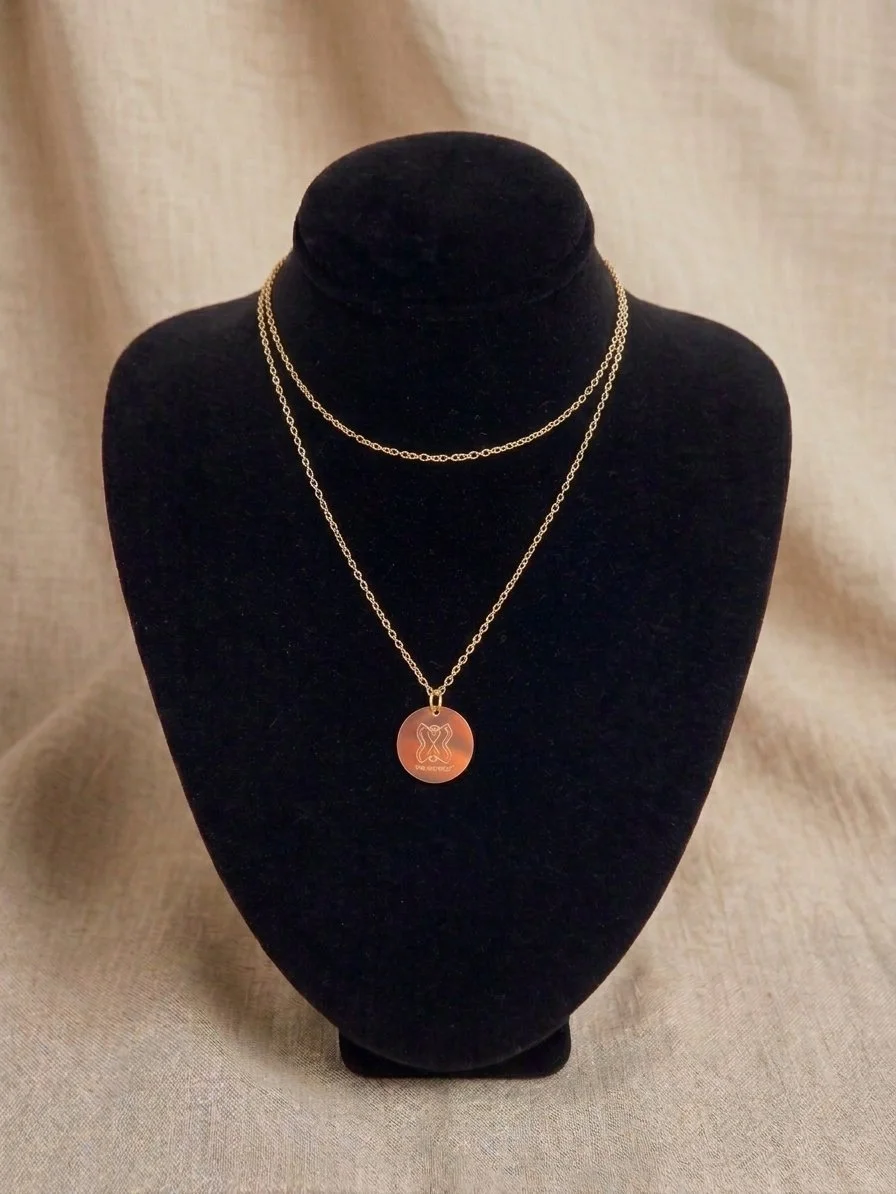 NEW TriVibrance™ Protective Pendant Necklace - (Large 30" Gold)