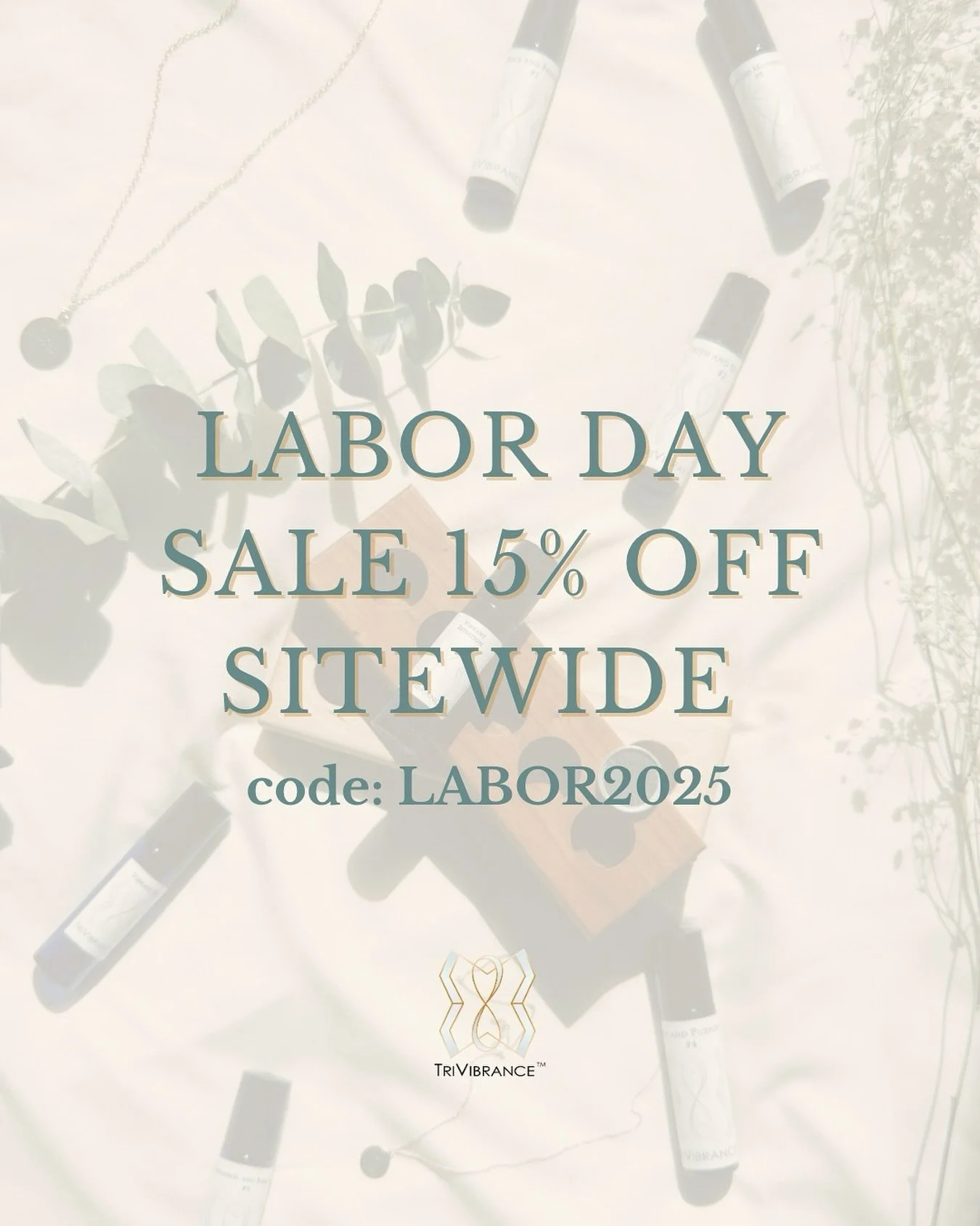 Enjoy 15% OFF sitewide for Labor Day 💕✨

Thank you for being part of our growth as a vibrational company and family!

Happy Labor Day ✨