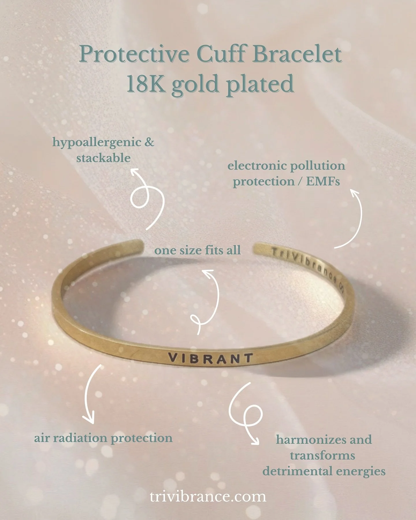 Wear these bulletproof bracelets to gently harmonize and transform detrimental energies, thus strengthening your personal energy field.

Similar to the energetic protection our aesthetic Protective Pendant Necklaces provide, the TriVibrance&trade; Pr