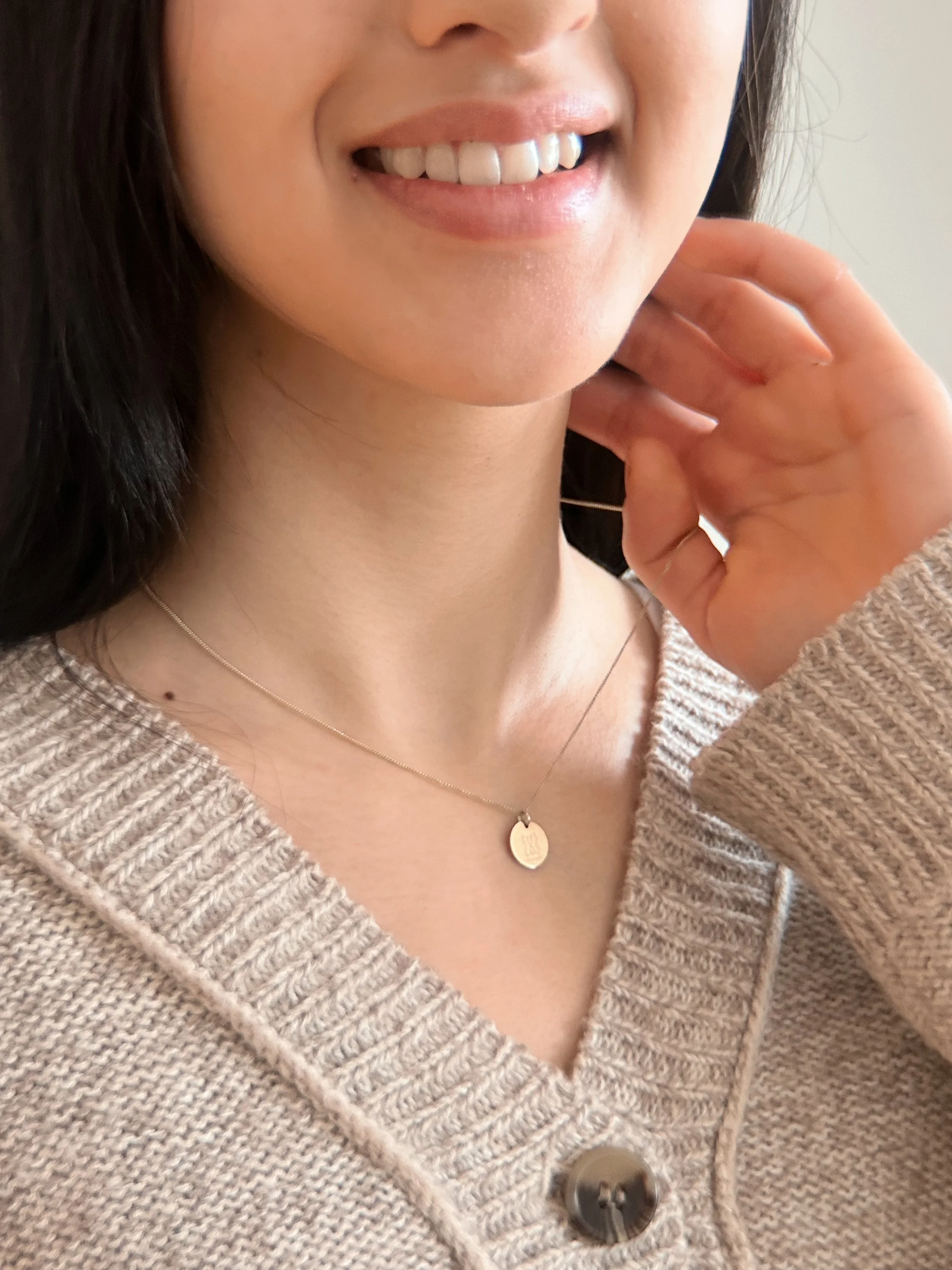 Protective Pendant Necklace - (Small 16" Gold)