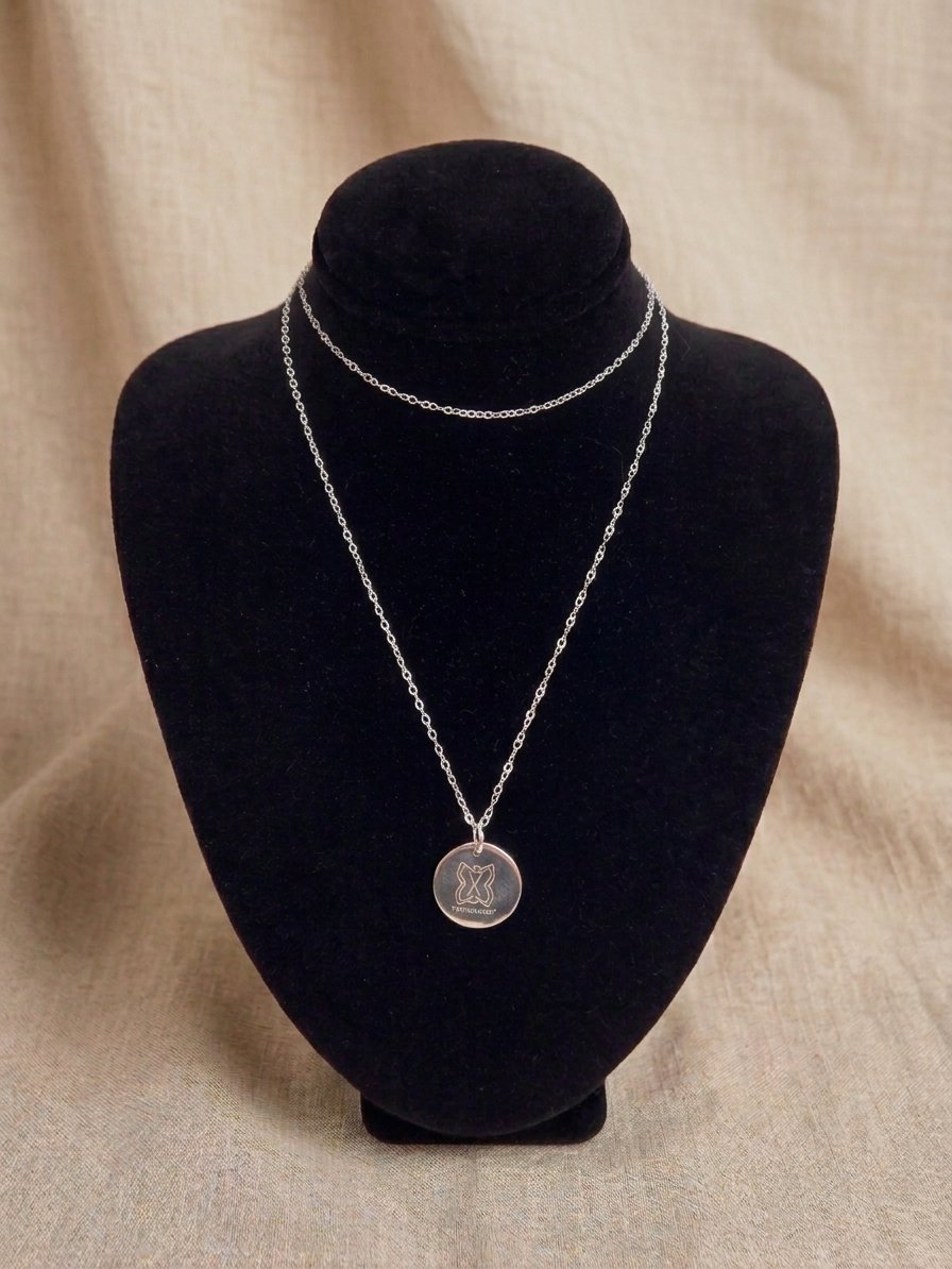 NEW TriVibrance™ Protective Pendant Necklace - (Large 30" Silver)