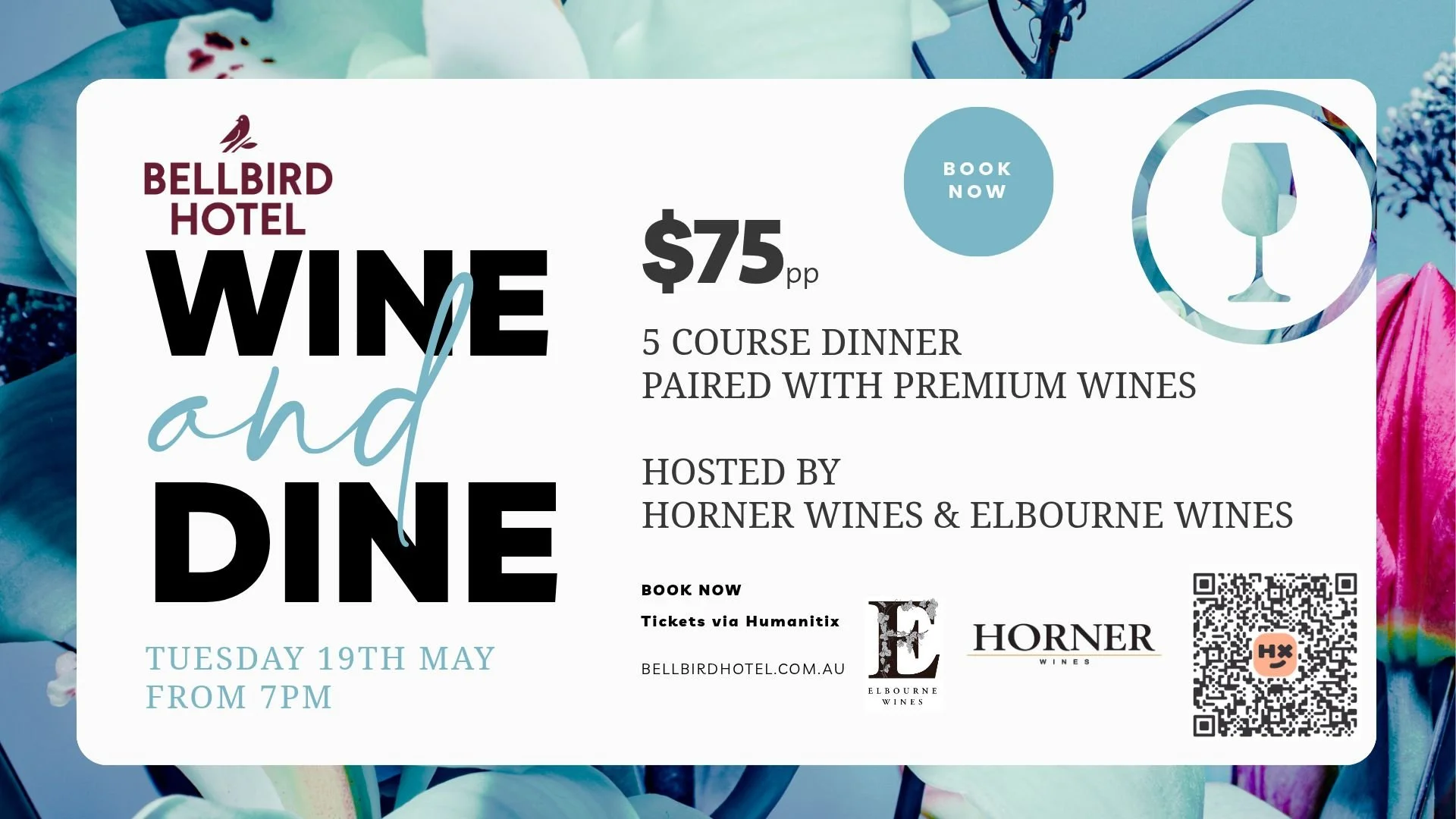 🍷 Wine &amp; Dine Dinner at Bellbird Hotel