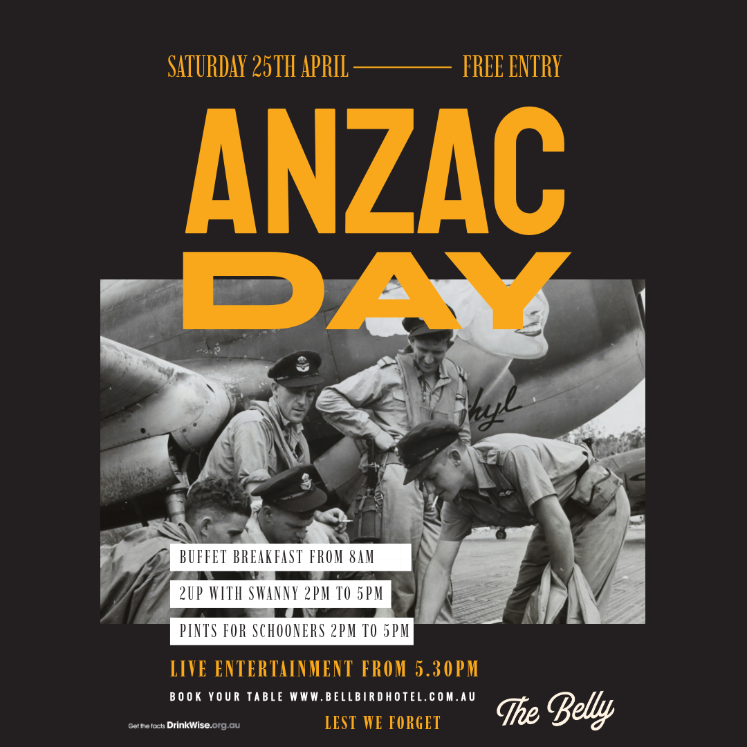 🌺 ANZAC Day at The Belly 🌺