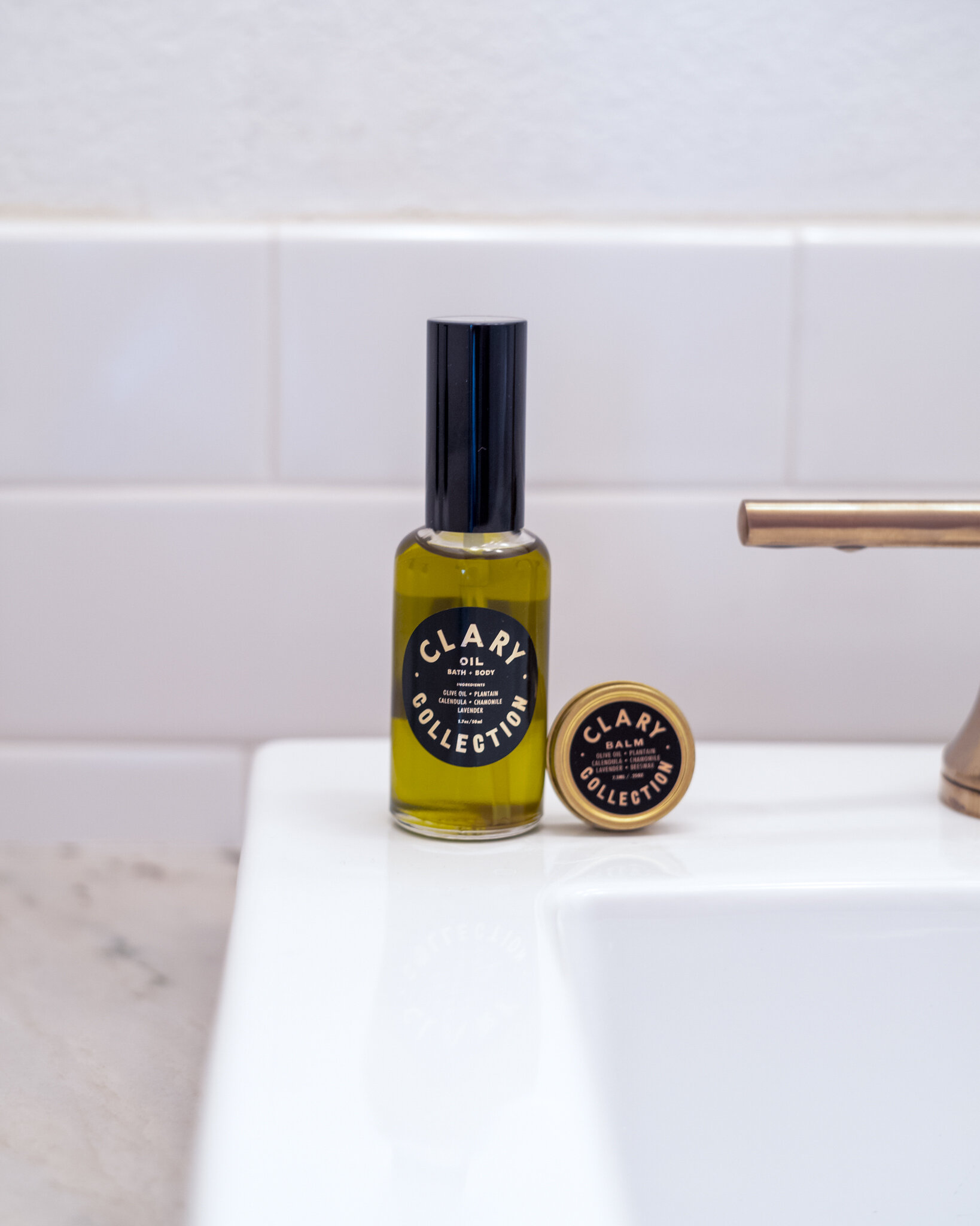  Clary Collection Bath + Body Oil  and All Purpose Balm — Complimentary to Sidereal Haus Guest   Photo Credit: Bailey Beckstead 