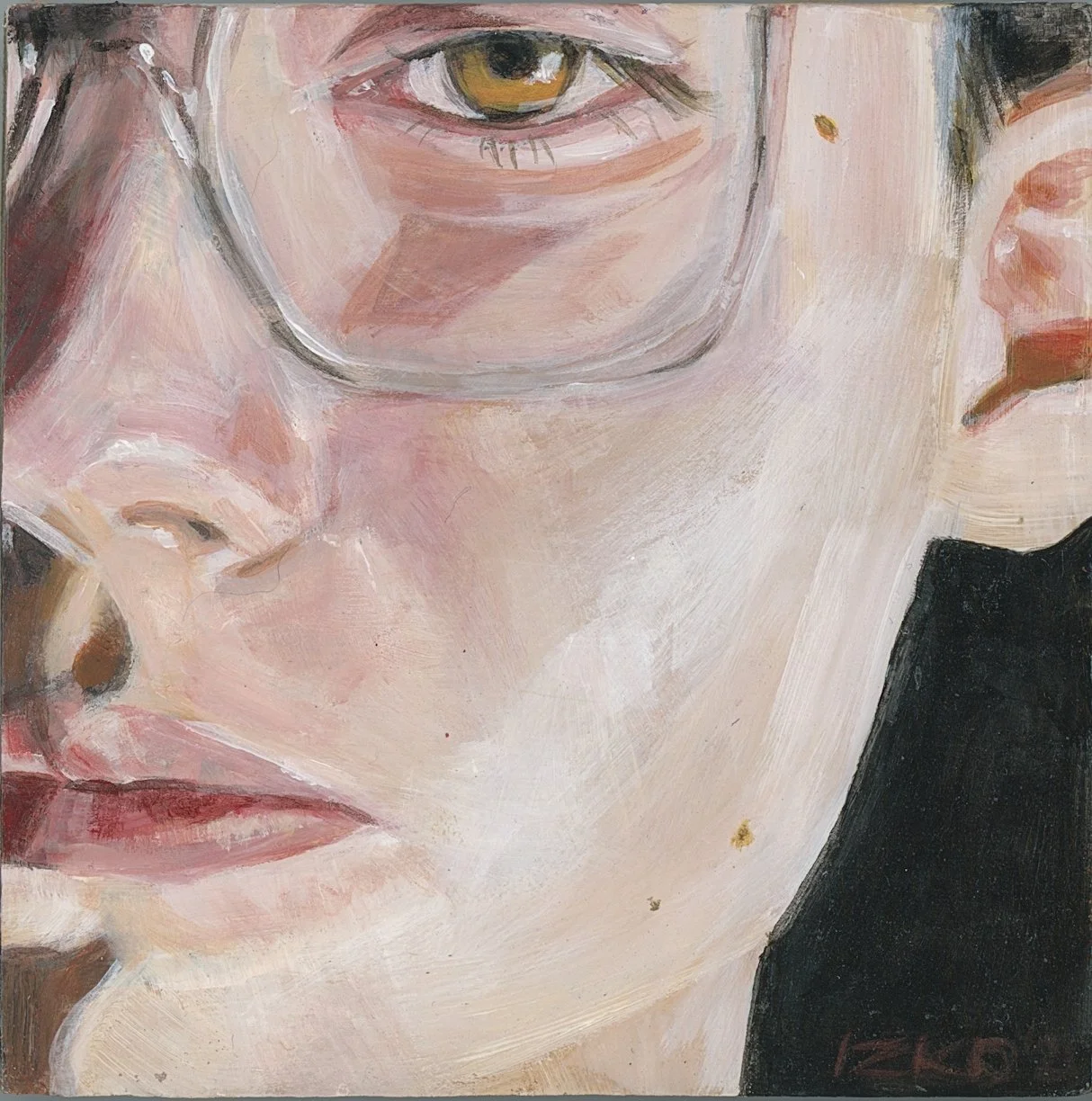 "in sun", acrylic on 6 x 6 panel, 2020