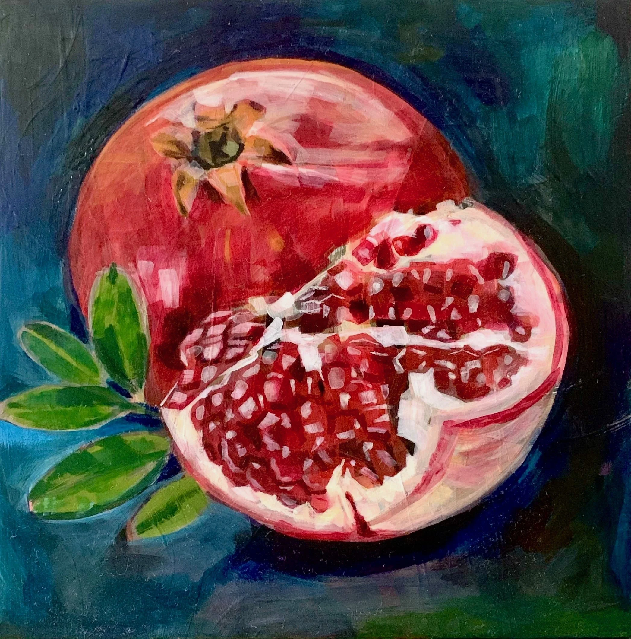 “one of her favorites”, acrylic on 6 x 6 panel, 2025