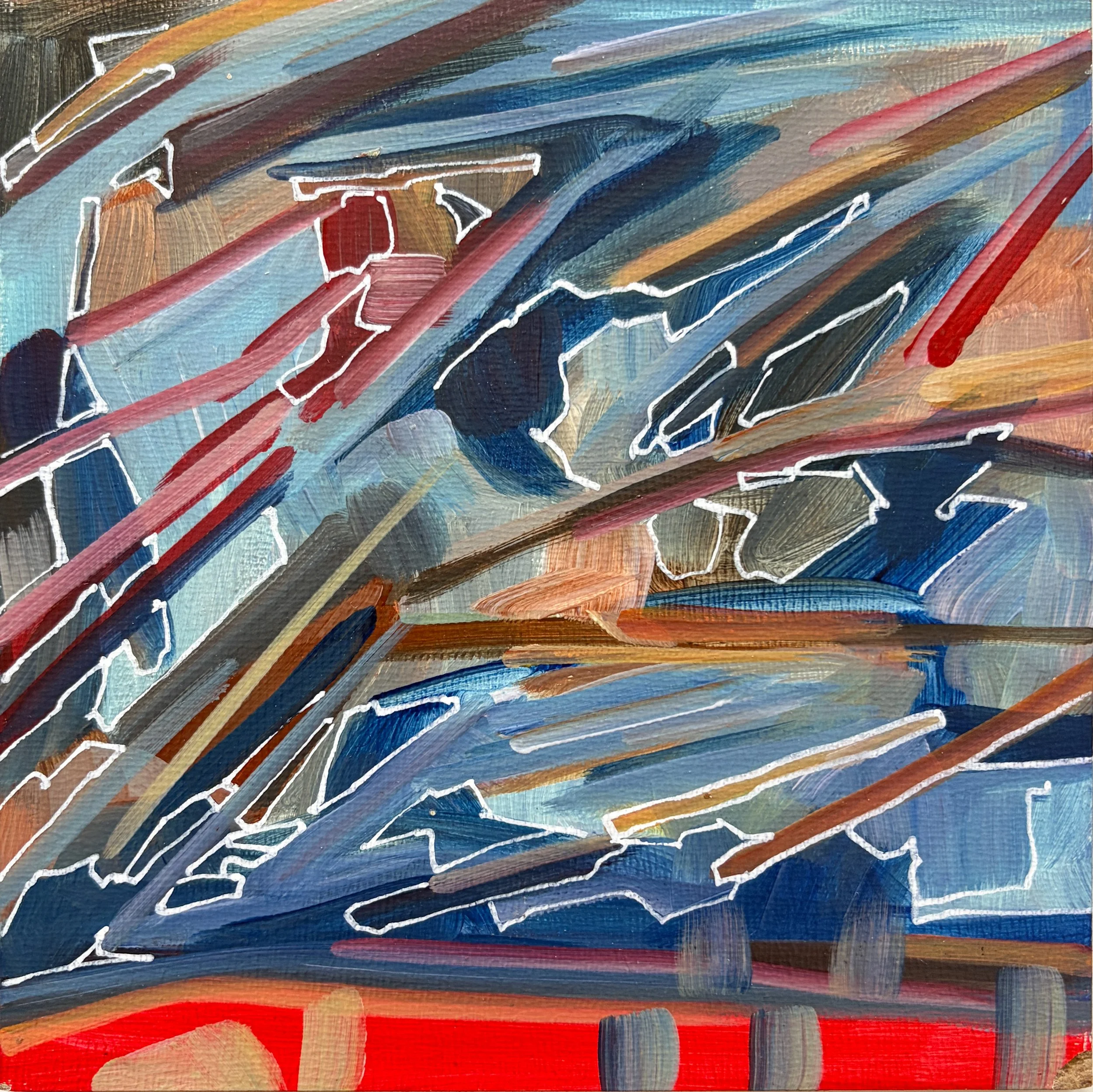 sky iii, acrylic on panel, 6 x 6, 2026, available