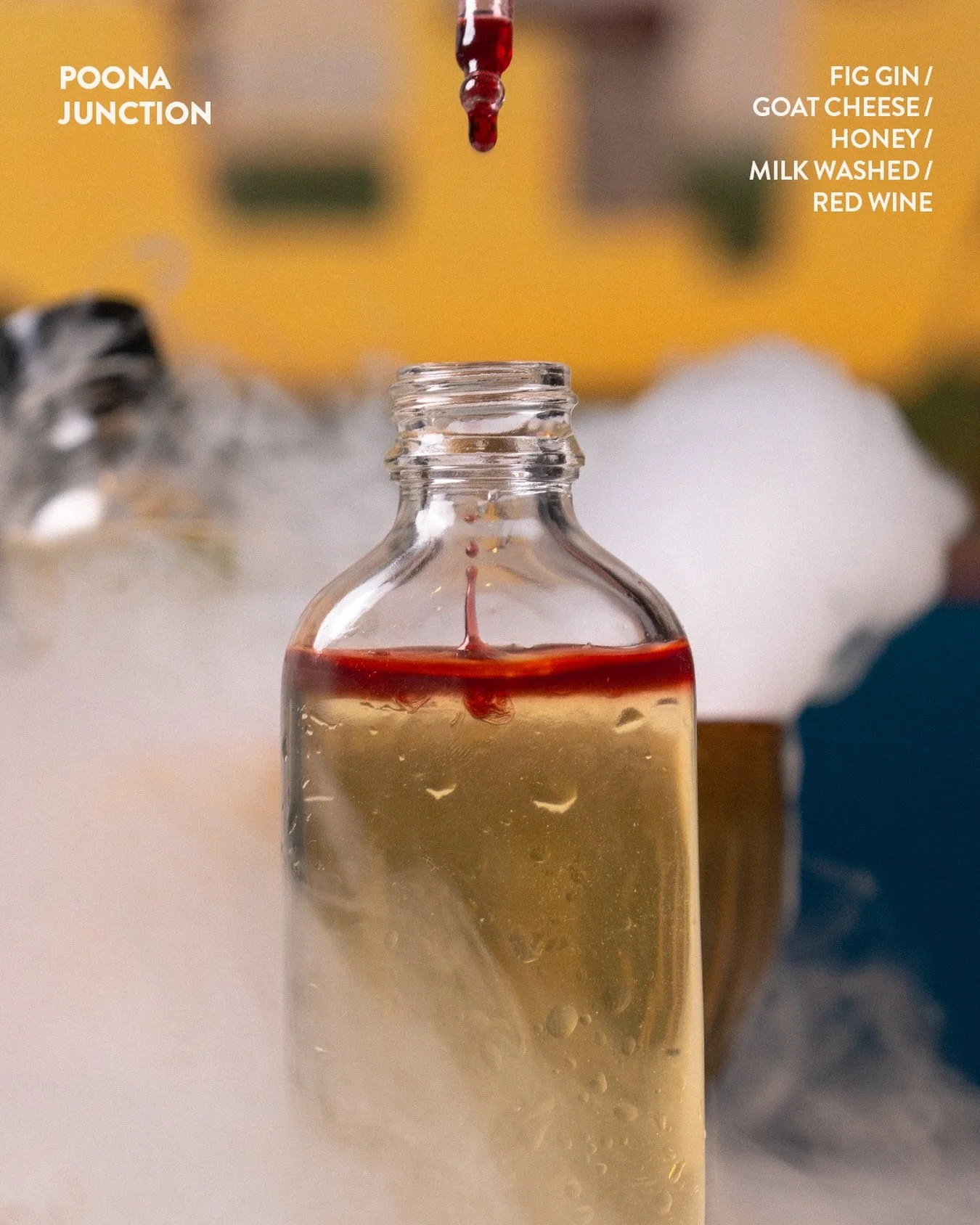 Sweet, savoury, and slightly unexpected&mdash;just the way we like it.

Poona Junction blends fig gin, goat cheese, honey, and red wine into a cocktail that surprises with every sip.

One taste, and you&rsquo;ll understand why it&rsquo;s a favourite.