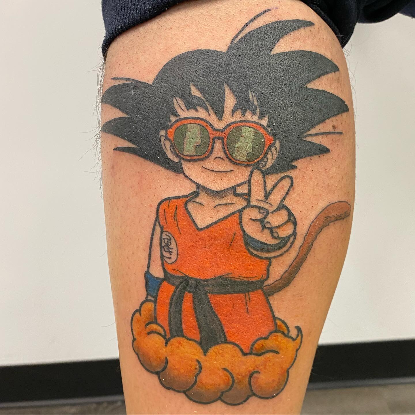 &ldquo;Let&rsquo;s give it everything we&rsquo;ve got&rdquo; - Goku #theedgetattoo #theedgetattooct #starbritecolors #manchesterct #animetattoo #videogames #cttattooartists #tattoos #inkedup #drawing #videogametatts #tattooing #tattoo #art #anime #ma