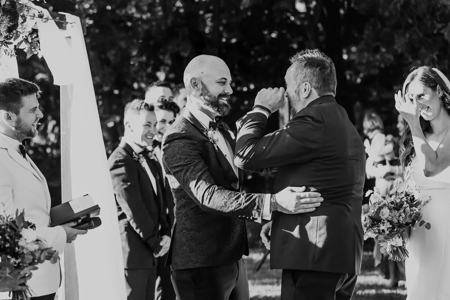 Brisbane Celebrant emotional moment in ceremony