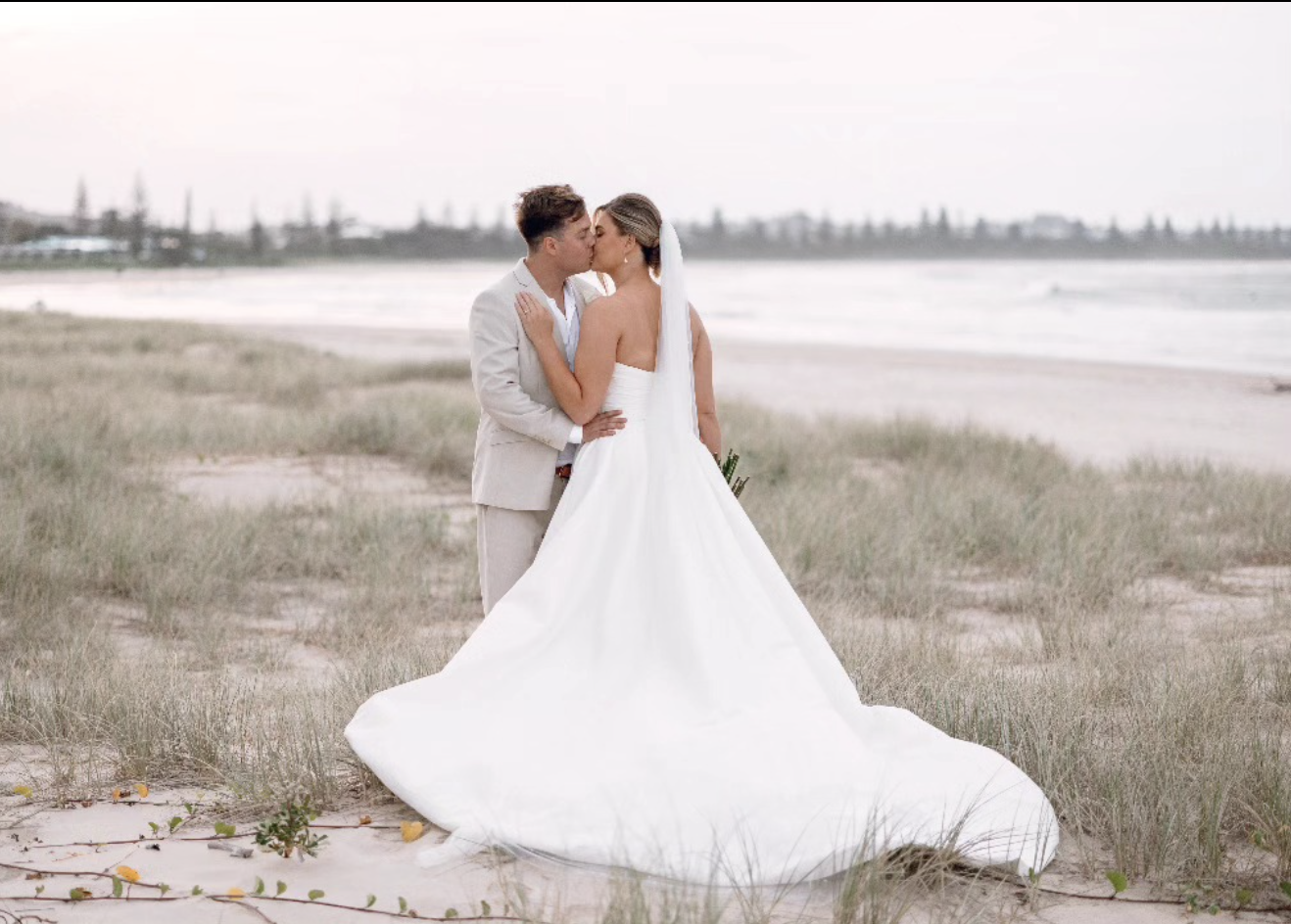 Gold Coast wedding photography on beach