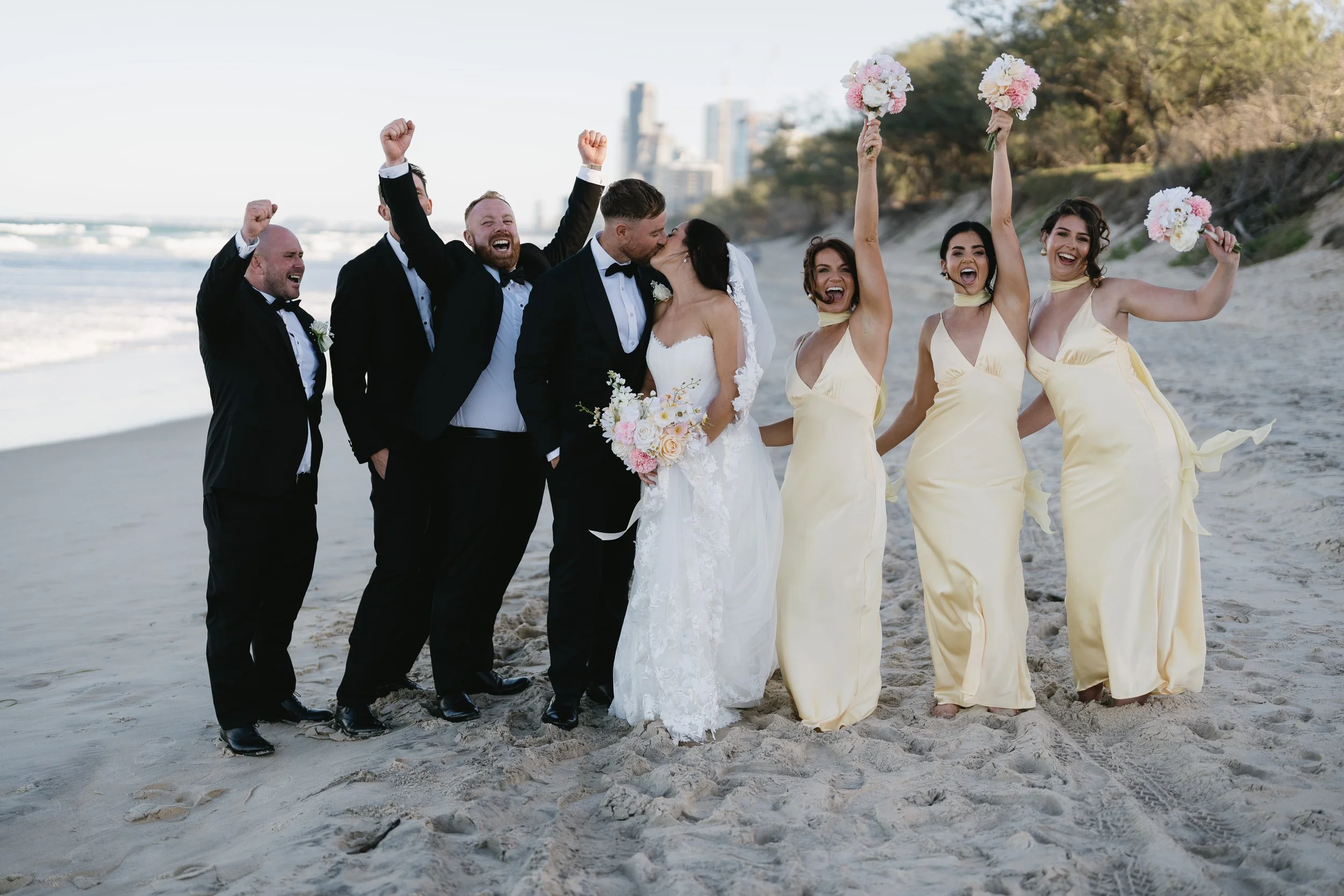 Gold Coast beach wedding with male celebrant Dylan Bond