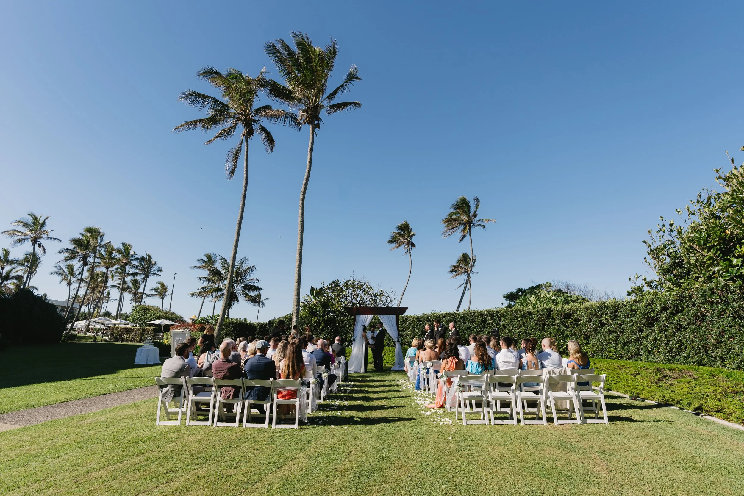Gold Coast beach wedding with male celebrant