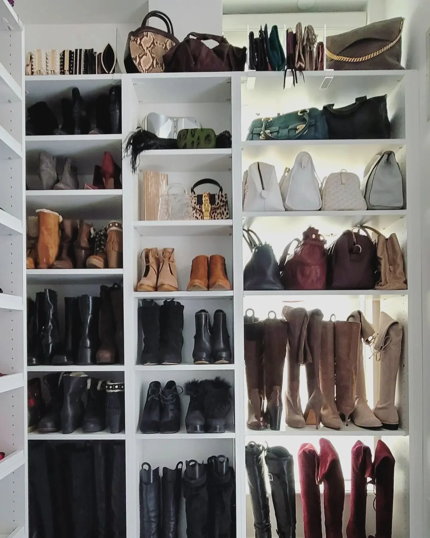Tough day in the office creating this #prettyneat #mastercloset space 😉